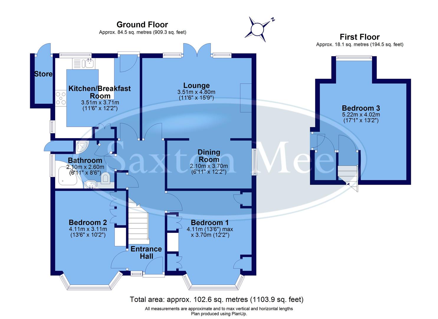 22, Hill Top Rise, Sheffield floorplan