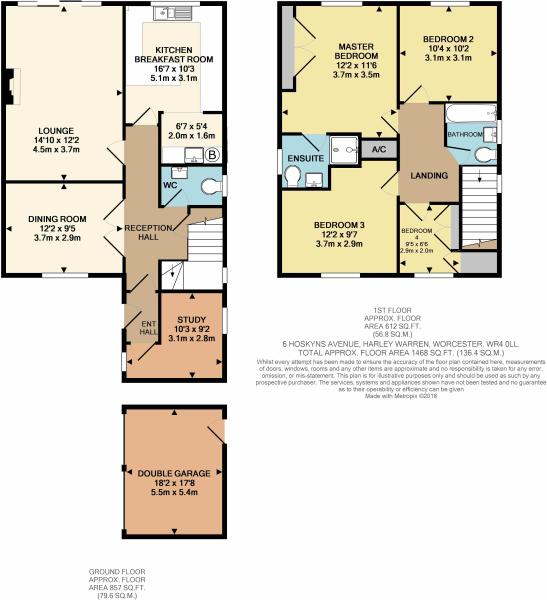 4 Bedrooms Detached house for sale in Hoskyns Avenue, Warndon Villages, Worcester, Worcestershire WR4