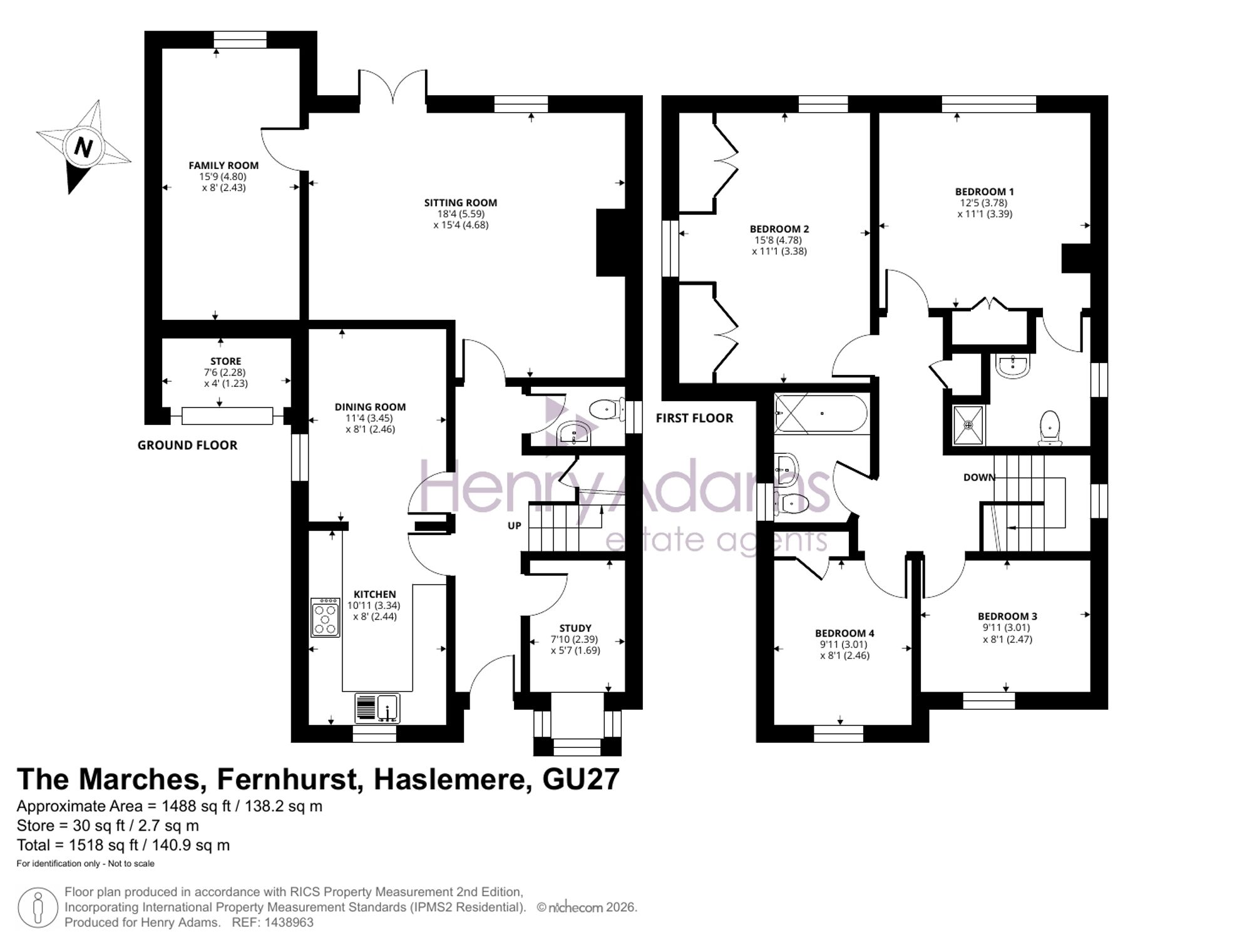 4 The Marches, Haslemere floorplan