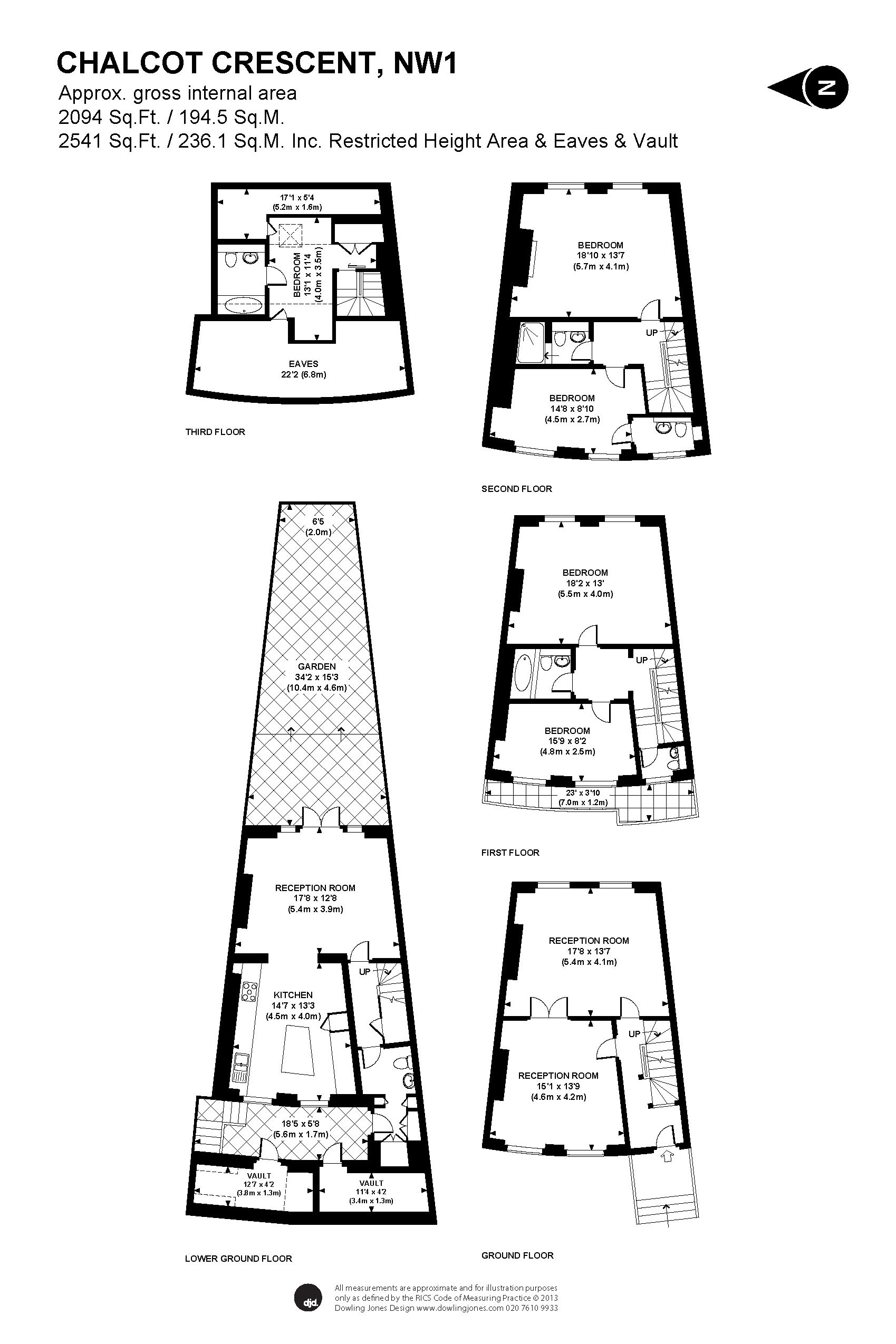 5 Bedrooms  to rent in Chalcot Crescent, Primrose Hill NW1