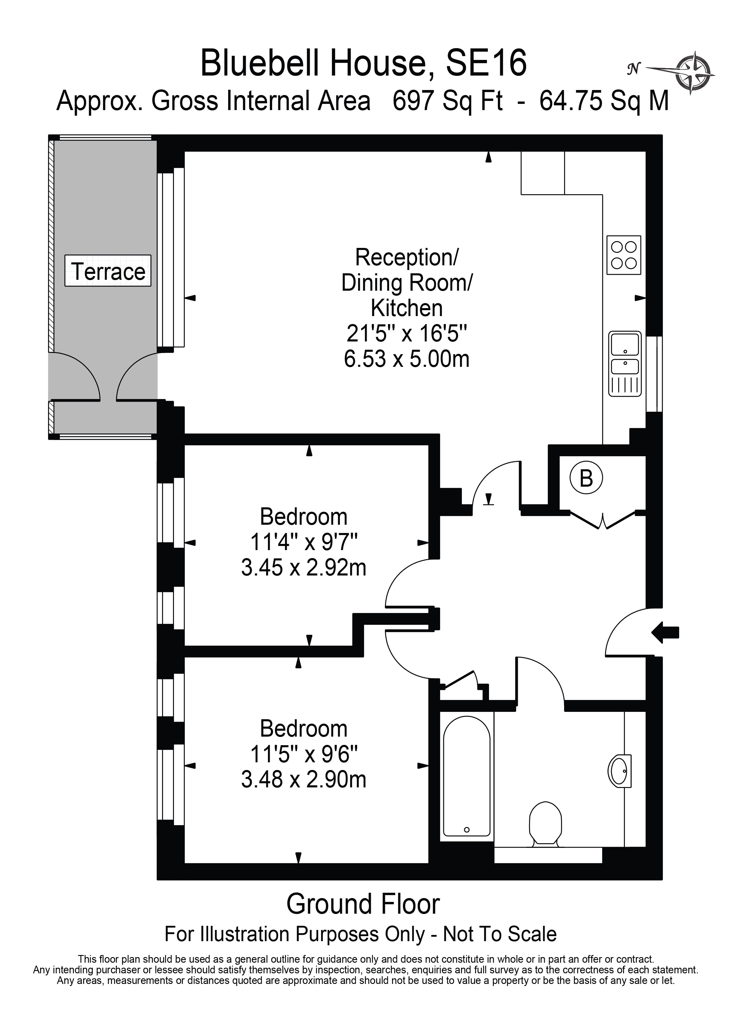 Bluebell House, Blondin Way floorplan