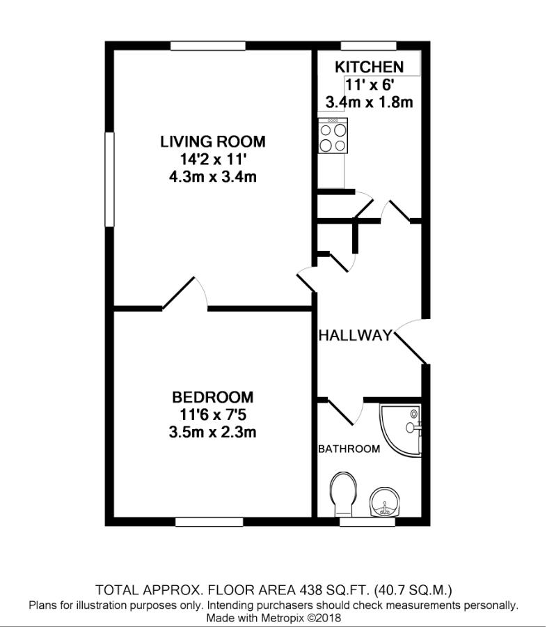 1 Bedrooms Flat to rent in Little Bentswood Close, Haywards Heath RH16