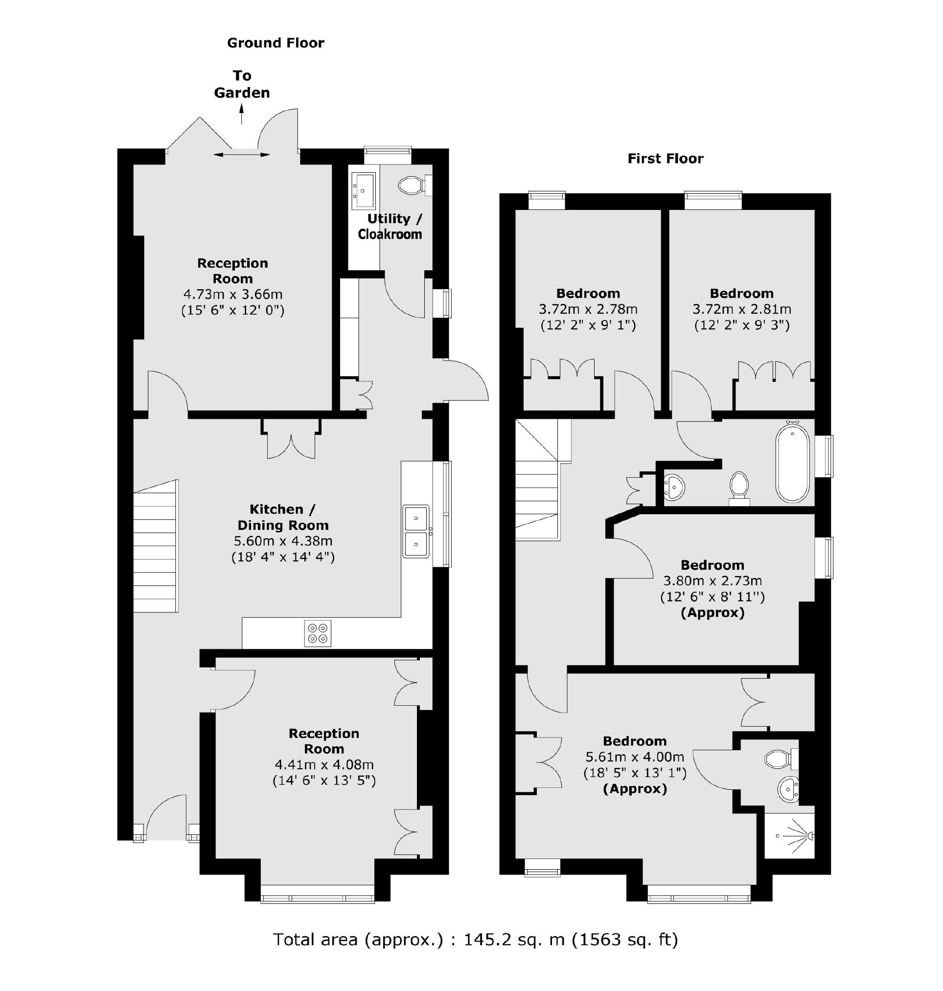 Cobham Road, Norbiton, Kingston Upon Thames KT1, 4 bedroom semi