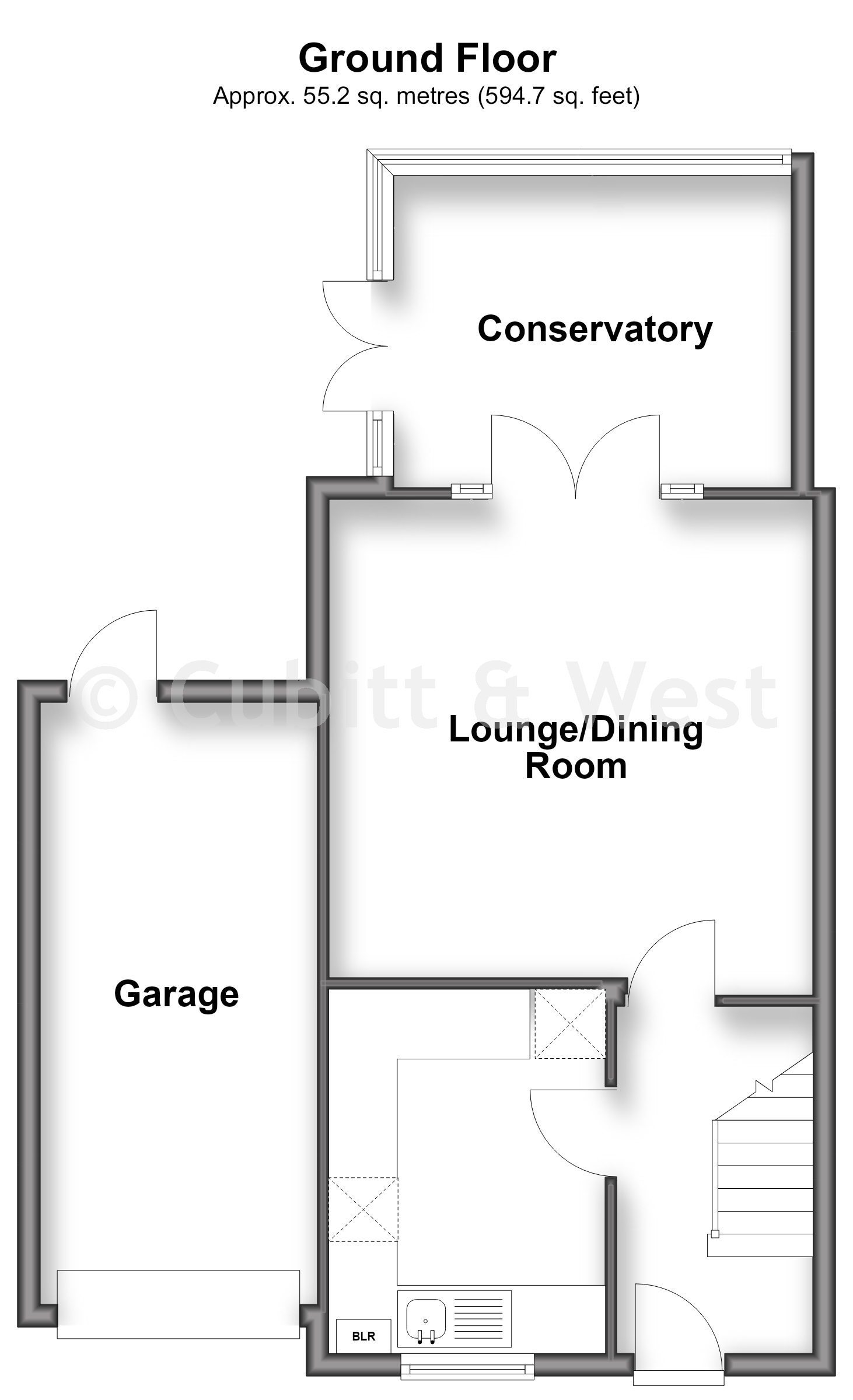 10, Oliver Close, Crowborough floorplan