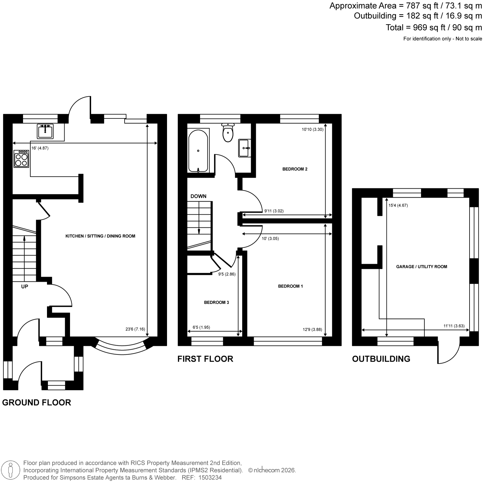 52, Rushden Way, Farnham floorplan