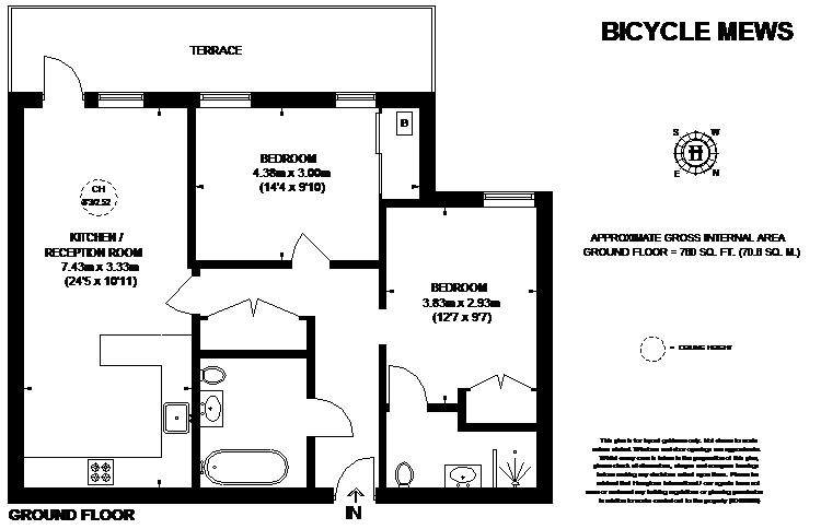 2 Bedrooms Flat to rent in Bicycle Mews, London SW4