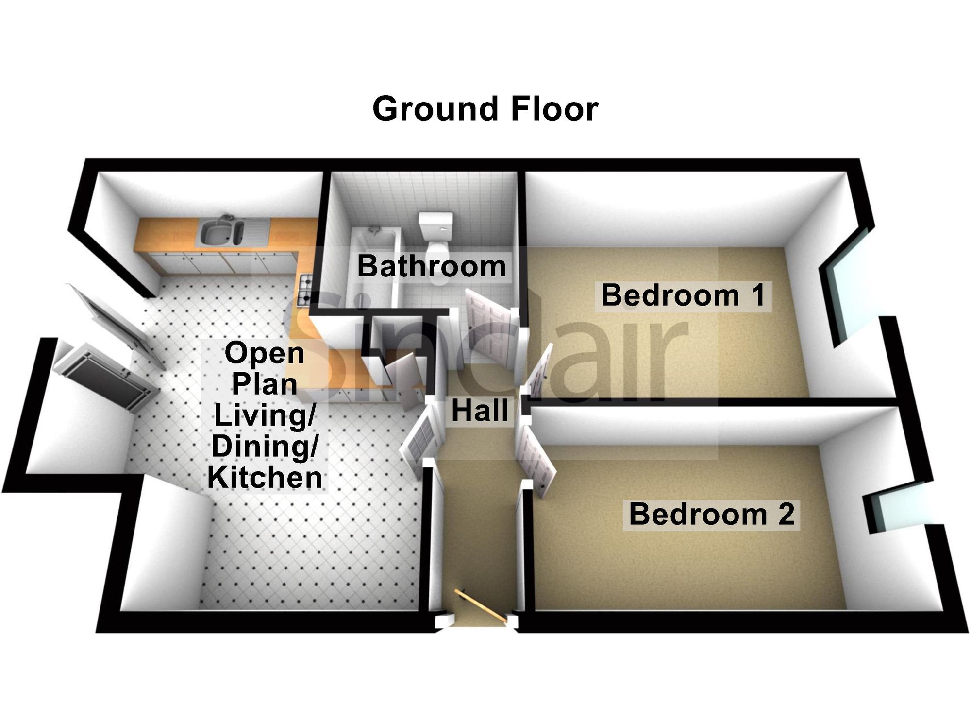 Apt 12 Jordean Court, Sileby floorplan
