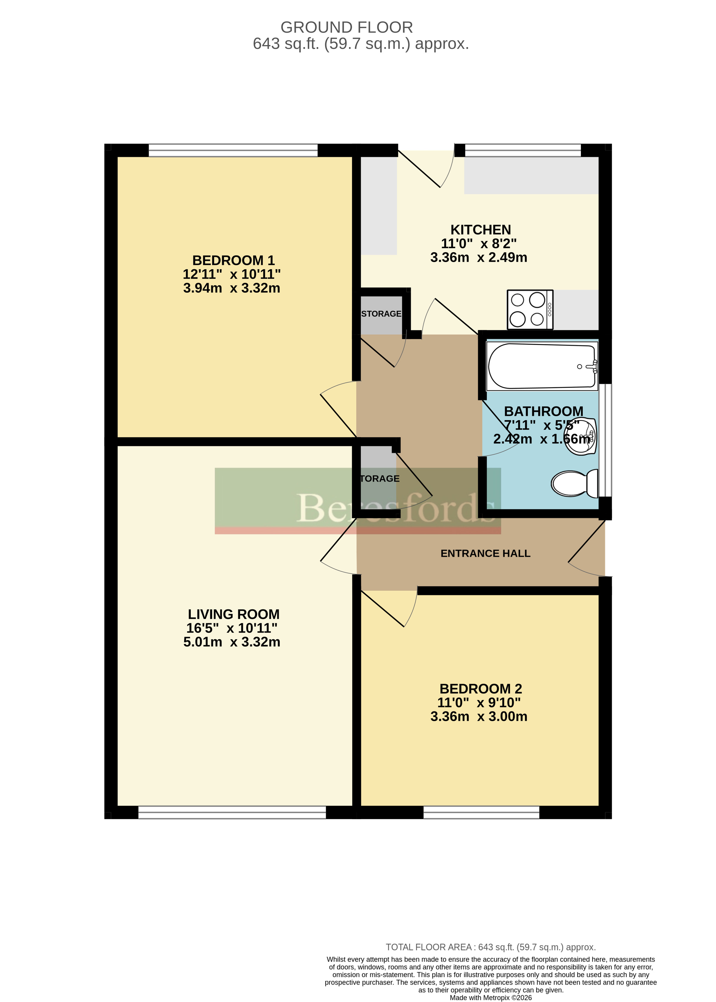 8, Meadow Way, Colchester floorplan