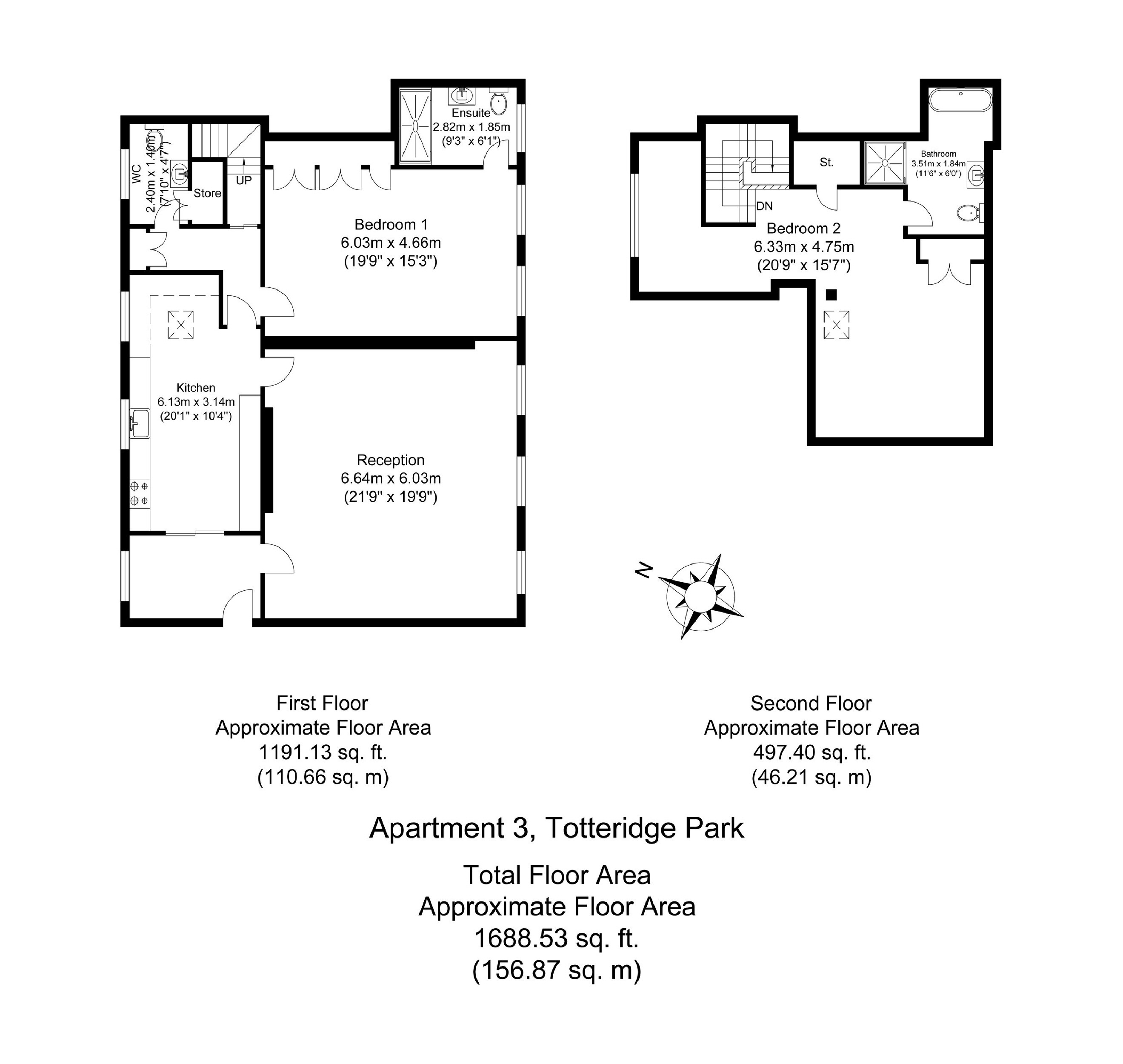 2 Bedrooms Flat for sale in Totteridge Park, Totteridge Common, London N20