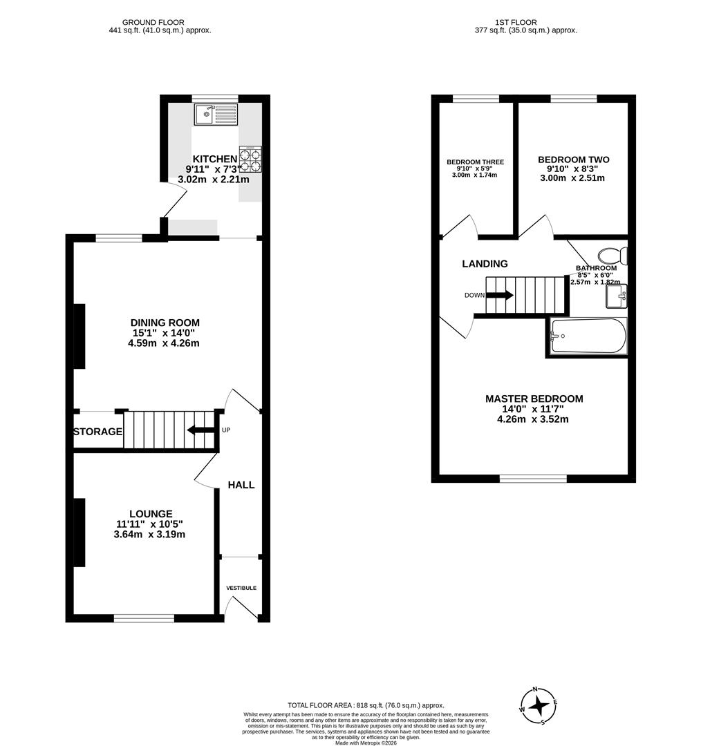 35, Snape Street, Darwen floorplan