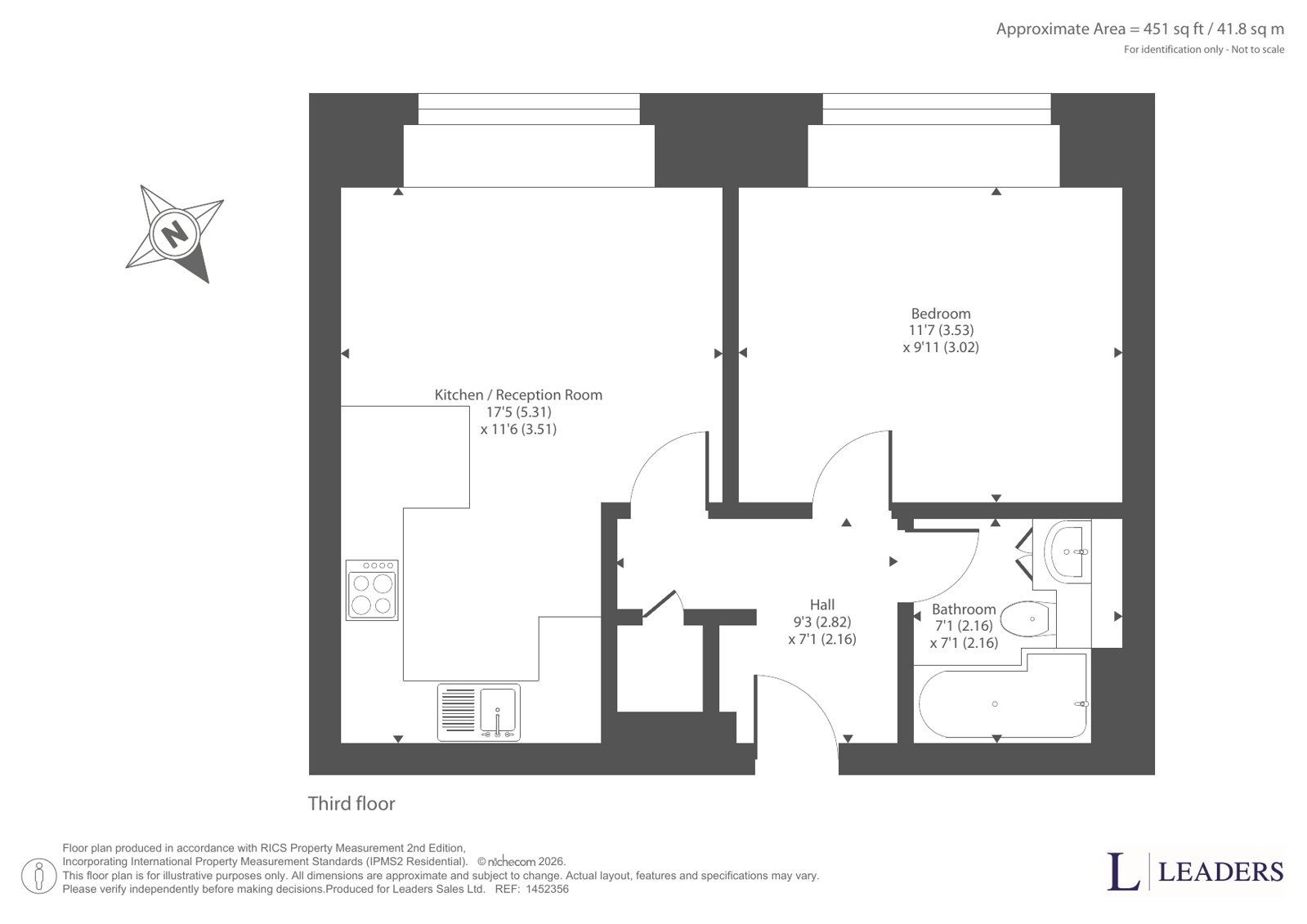 Flat 39,, Granby House, Granby Row floorplan