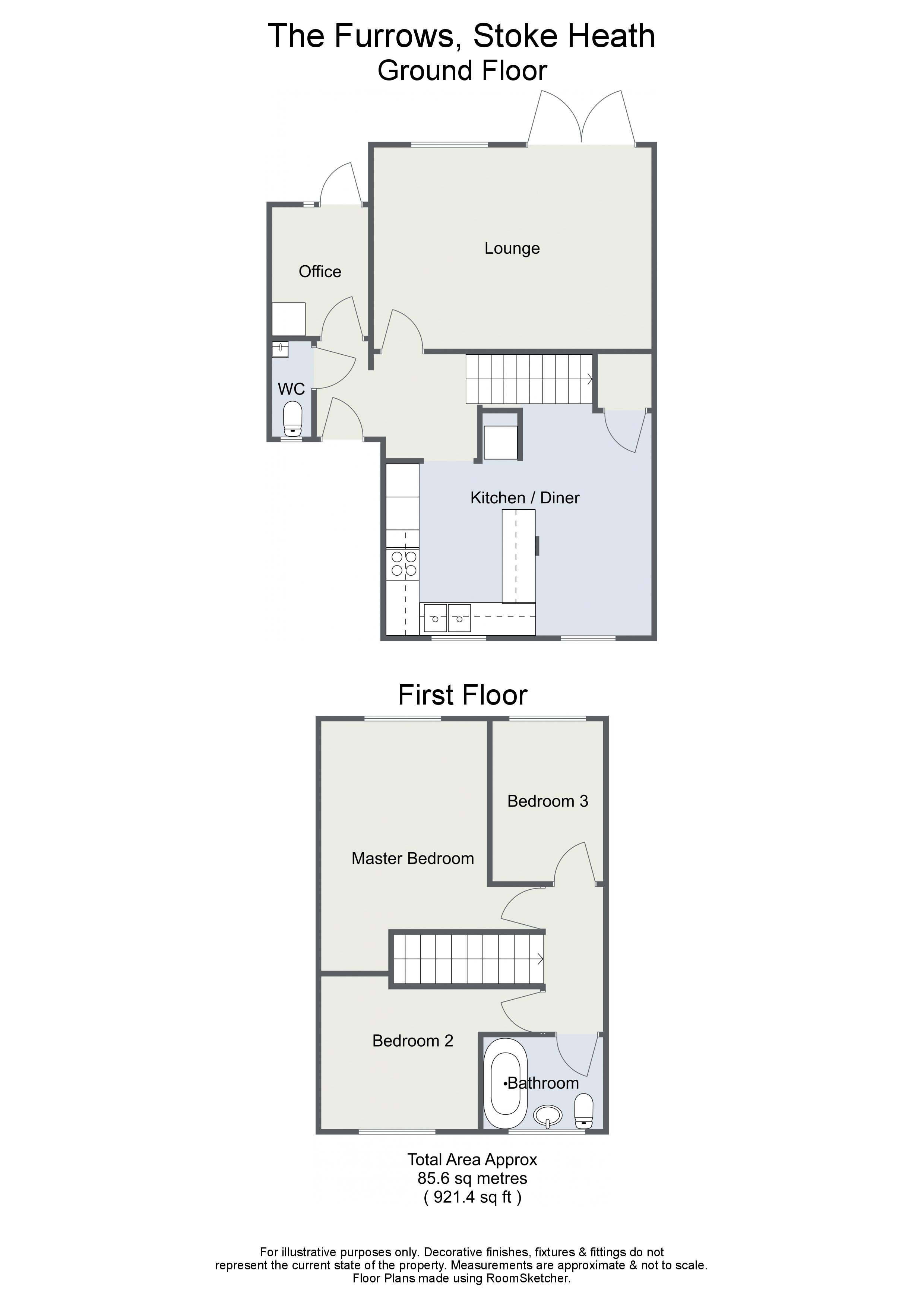 3 Bedrooms Link-detached house for sale in The Furrows, Stoke Heath, Bromsgrove B60