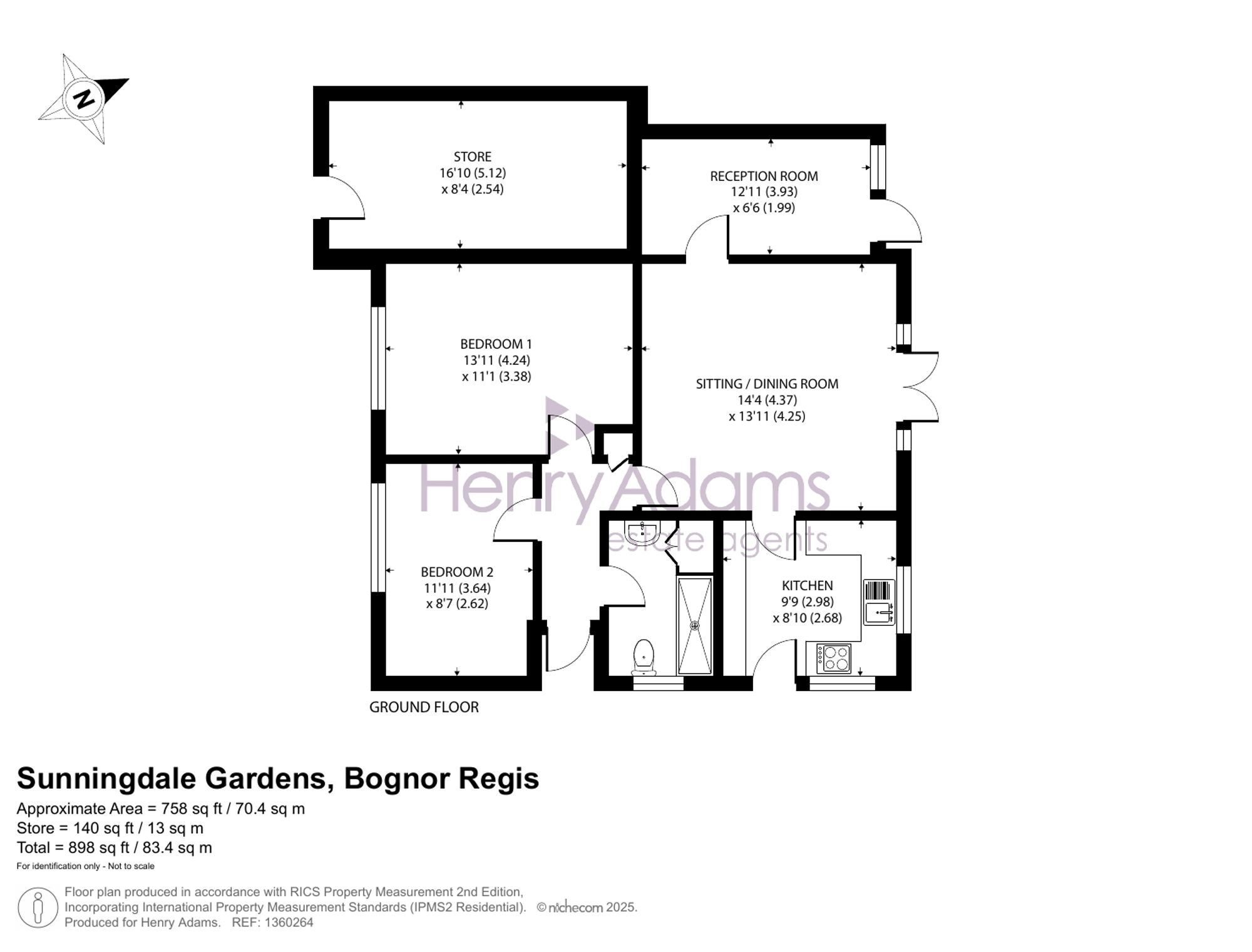 109 Sunningdale Gardens, Bognor Regis floorplan