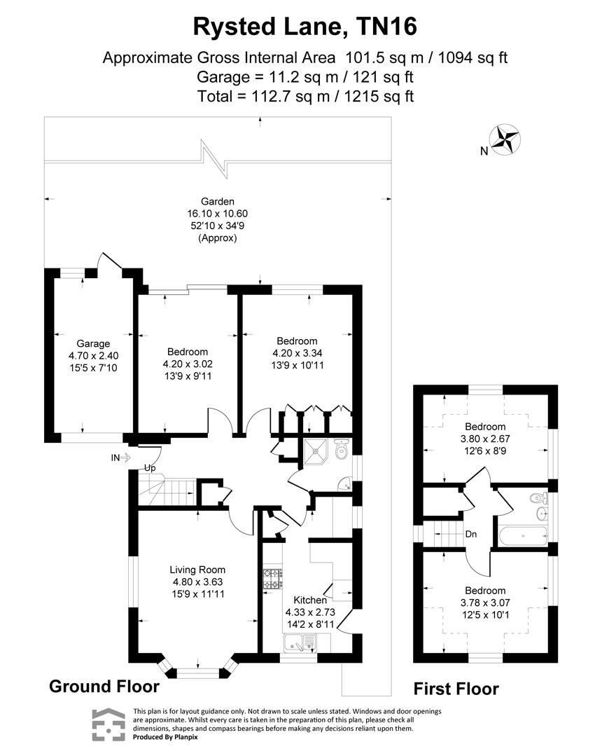 25, Rysted Lane, Westerham floorplan