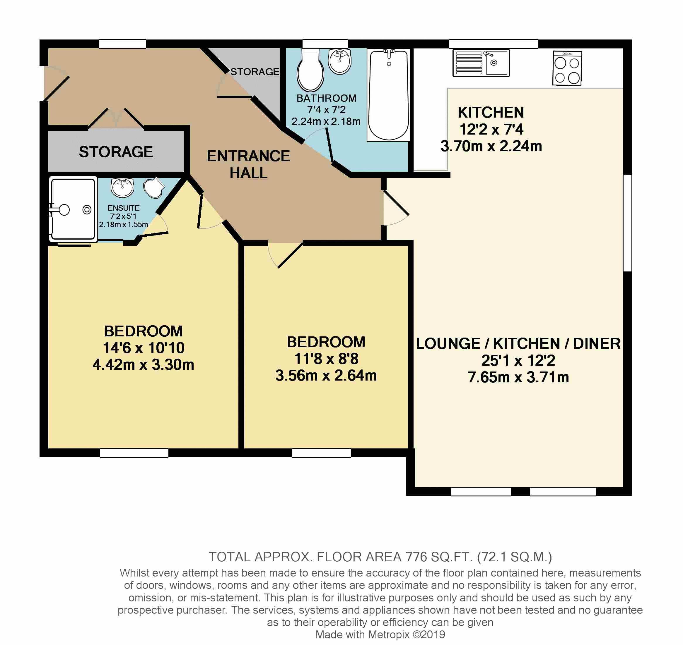 2 Bedrooms Flat to rent in Countess Way, Broughton, Milton Keynes MK10