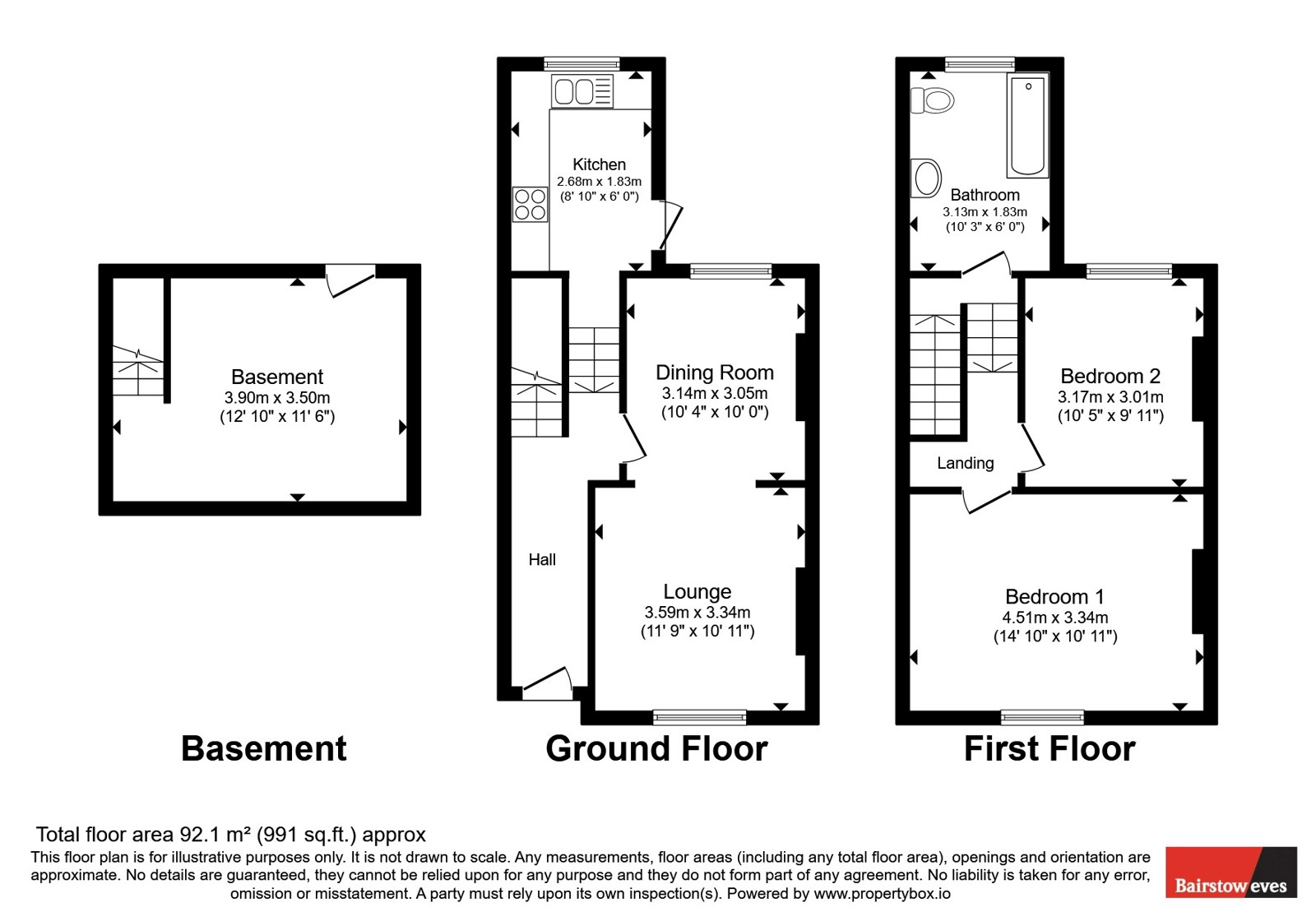 21, Cromwell Road, Surrey floorplan