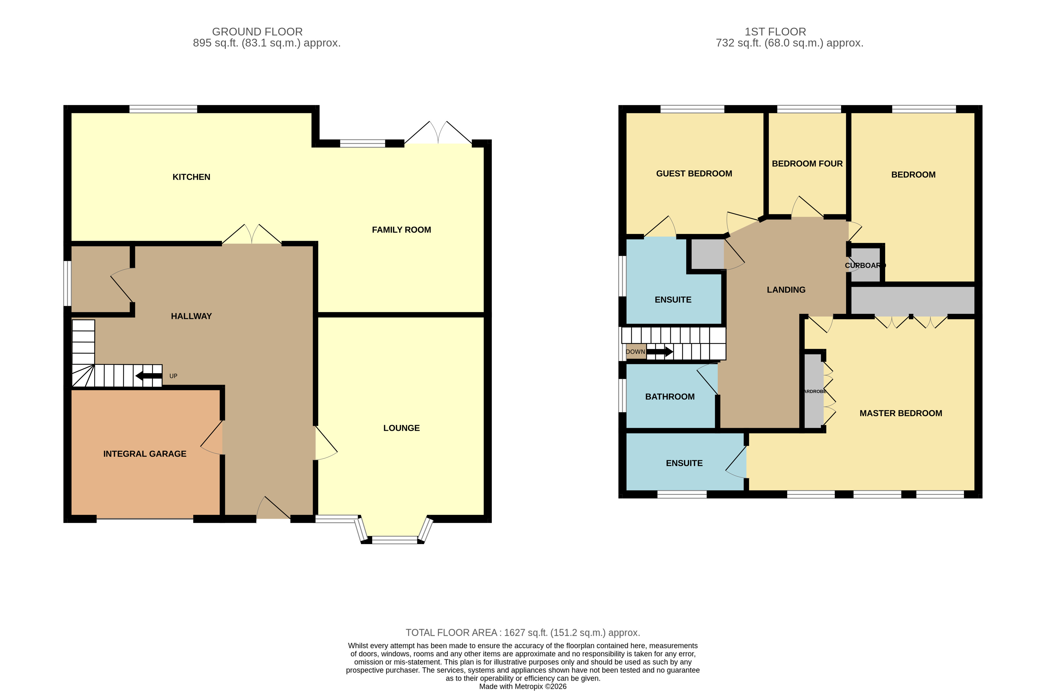 23, Cherryfields, Chorley floorplan