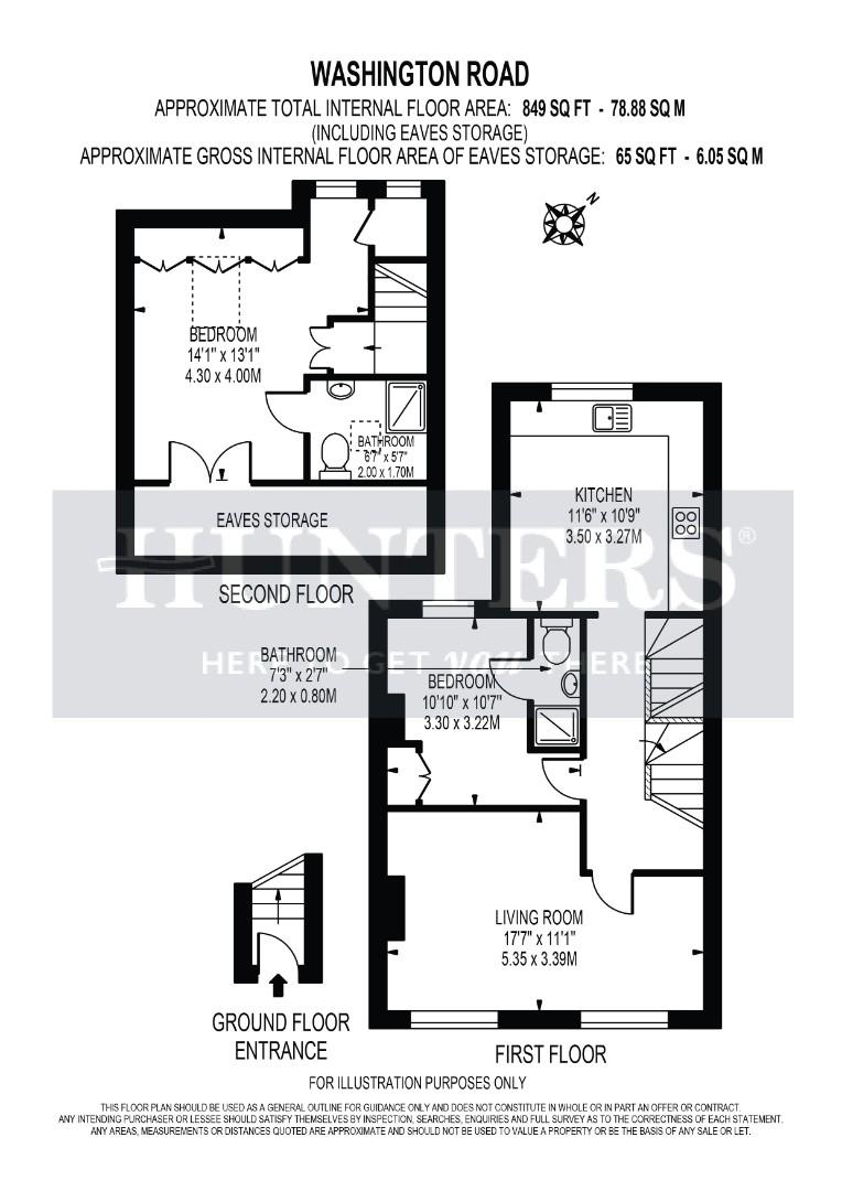 15B, Washington Road, Worcester Park floorplan