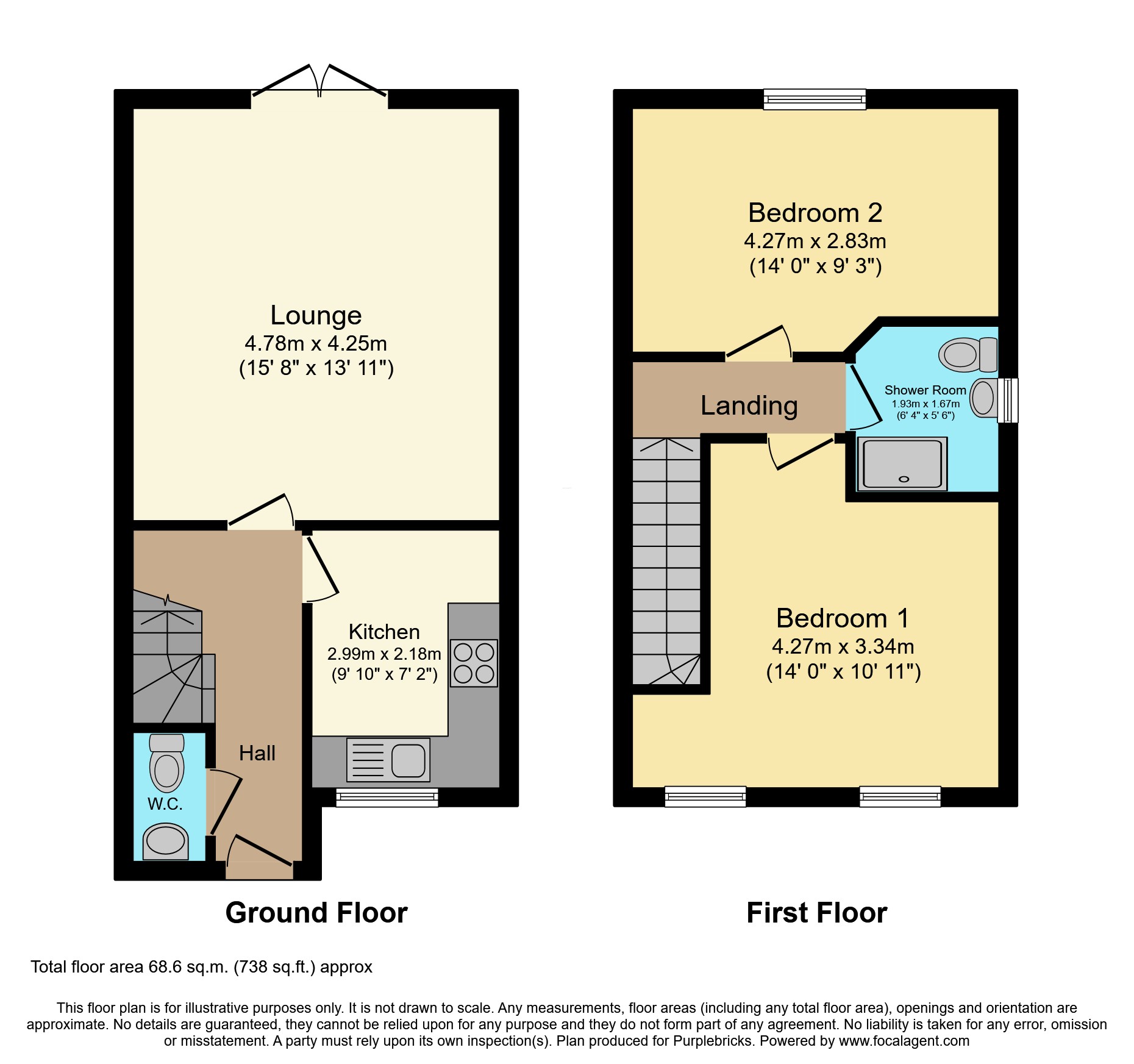 53, Walstow Crescent, Doncaster floorplan