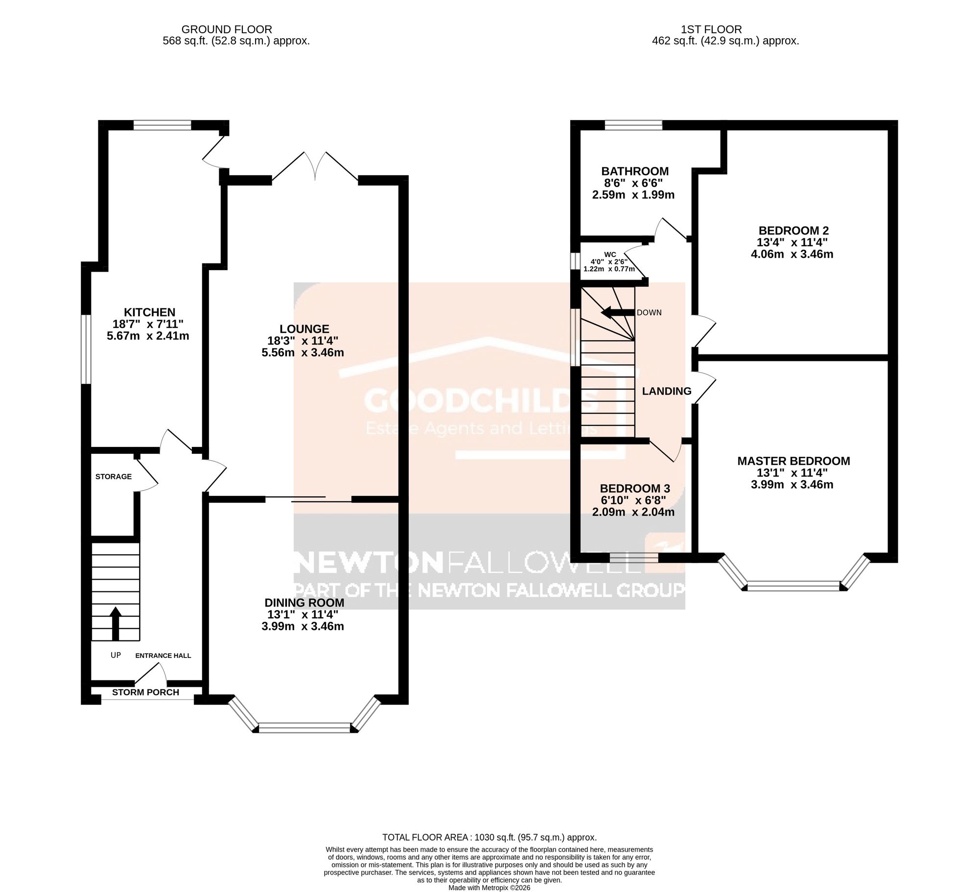 337 Ford Green Road, Stoke-On-Trent floorplan