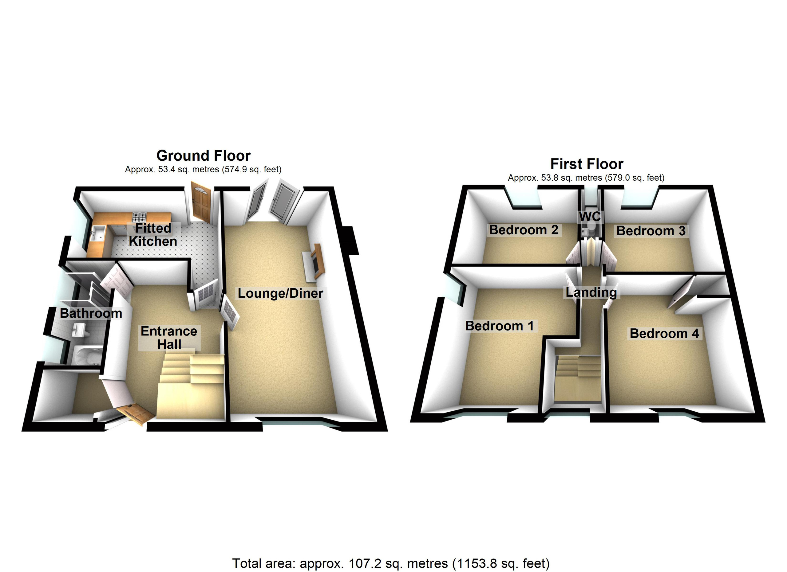 44 Twelfth Avenue, Merthyr Tydfil floorplan