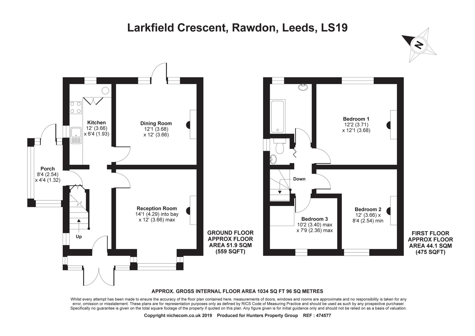 3 Bedrooms Semi-detached house for sale in Larkfield Crescent, Rawdon, Leeds LS19
