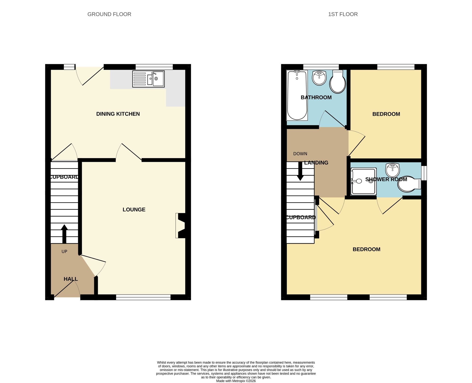8 Undertrees Close, Telford floorplan