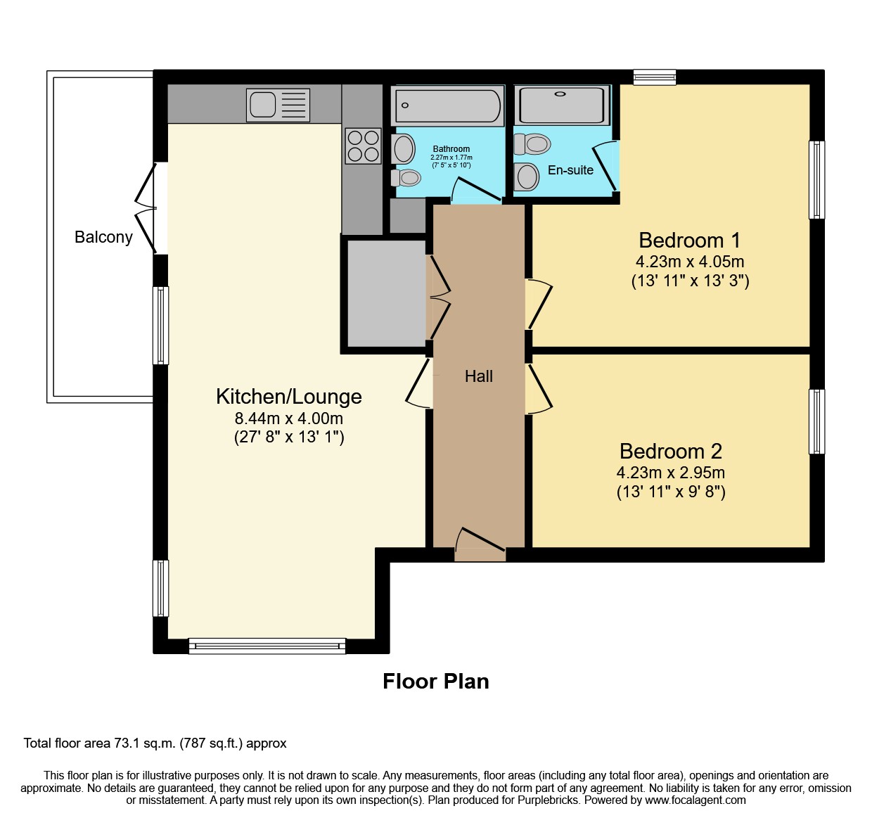 Flat 5, 1 Knights Templar Way, Rochester floorplan