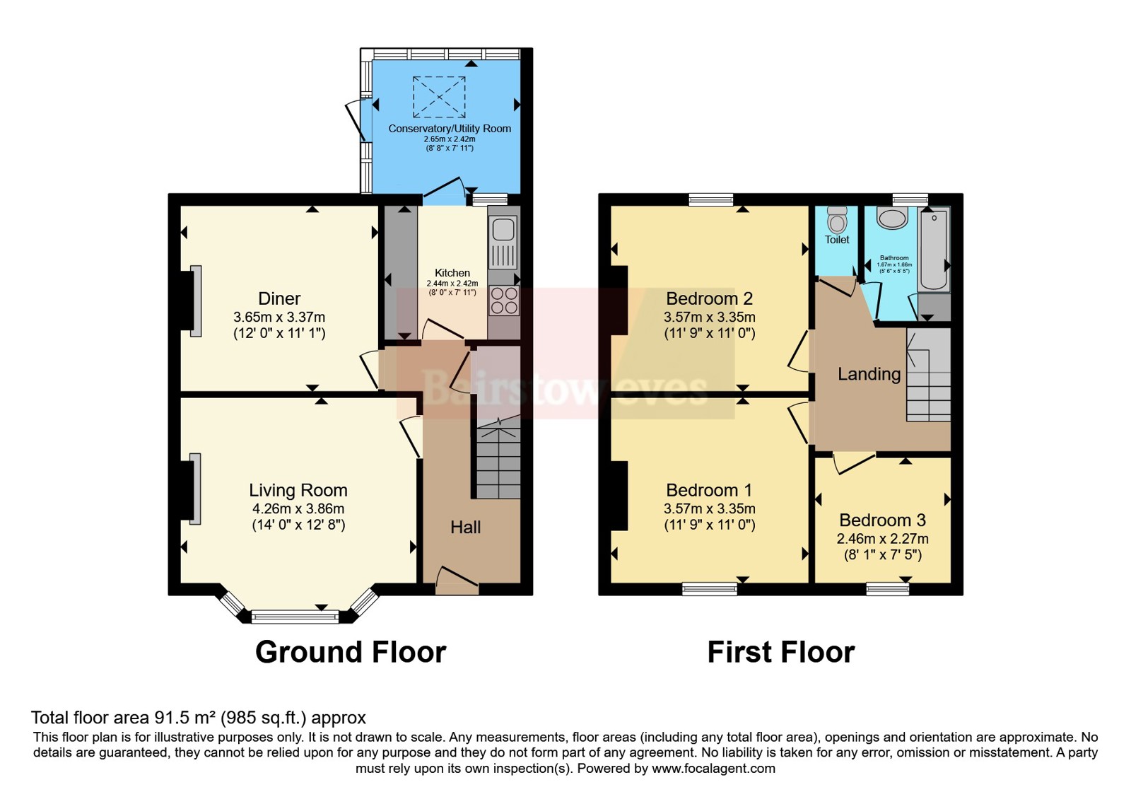 199, Lathom Road, London floorplan