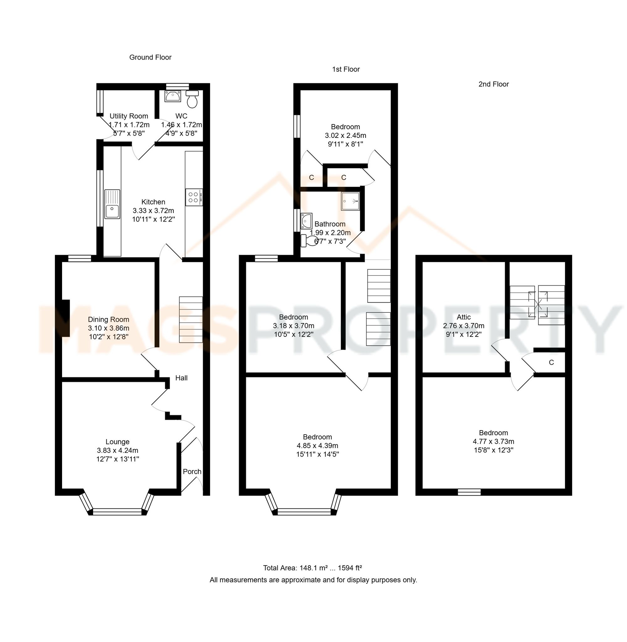 20 Preston Grove, Liverpool floorplan