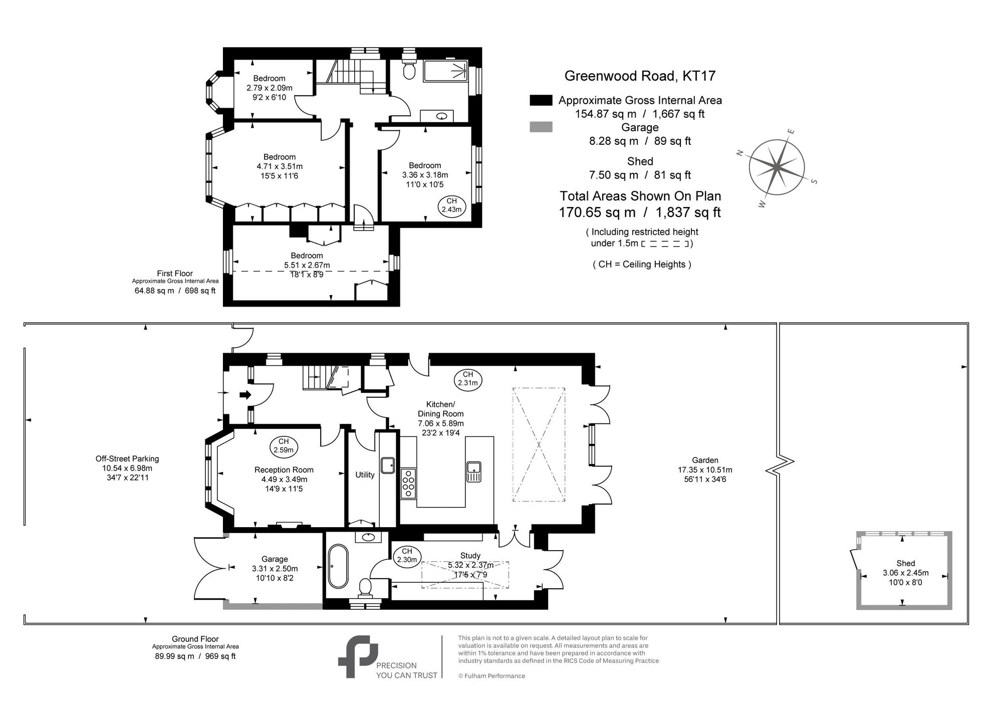 33 Greenwood Road, Thames Ditton floorplan