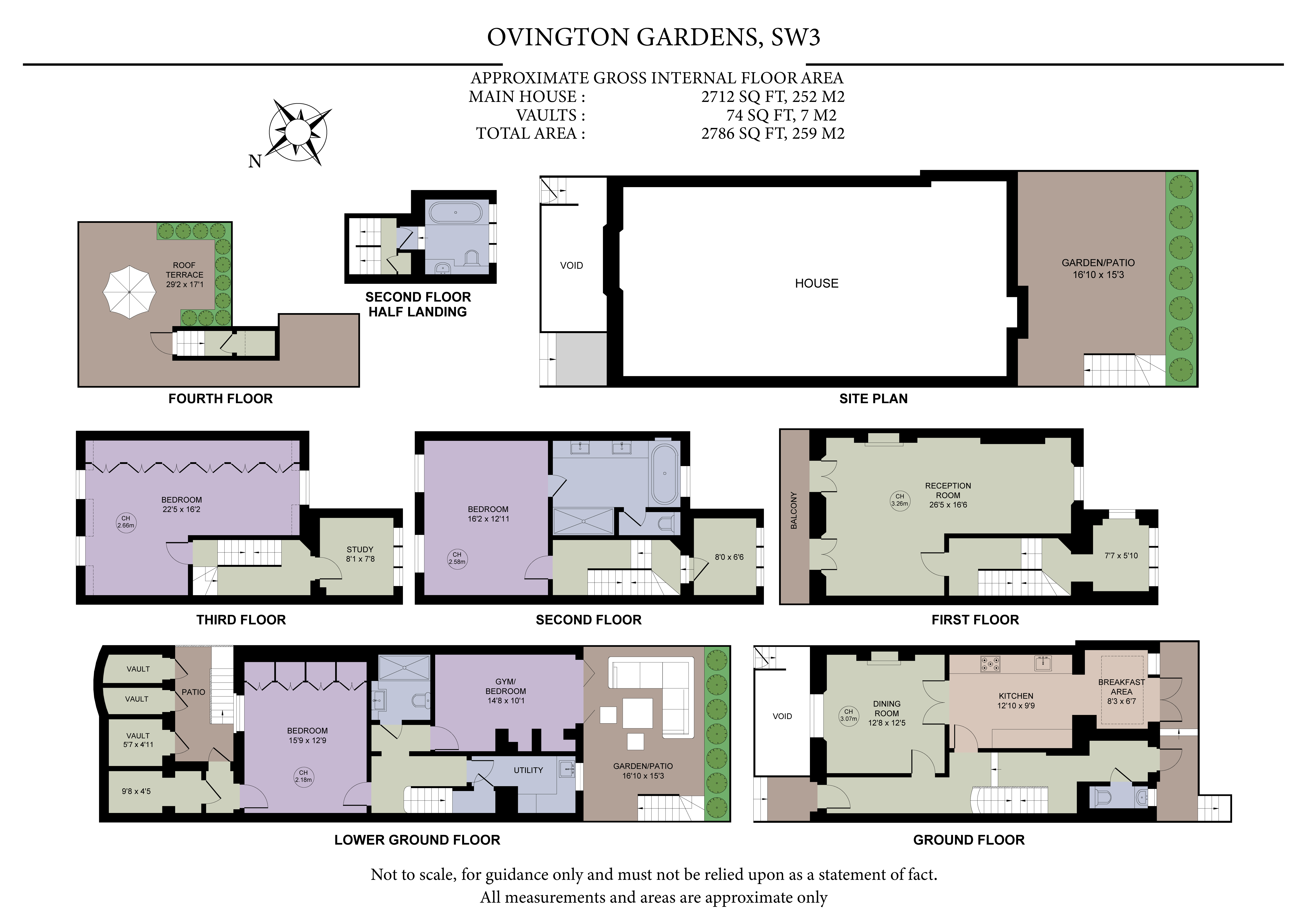 21, Ovington Gardens, London floorplan