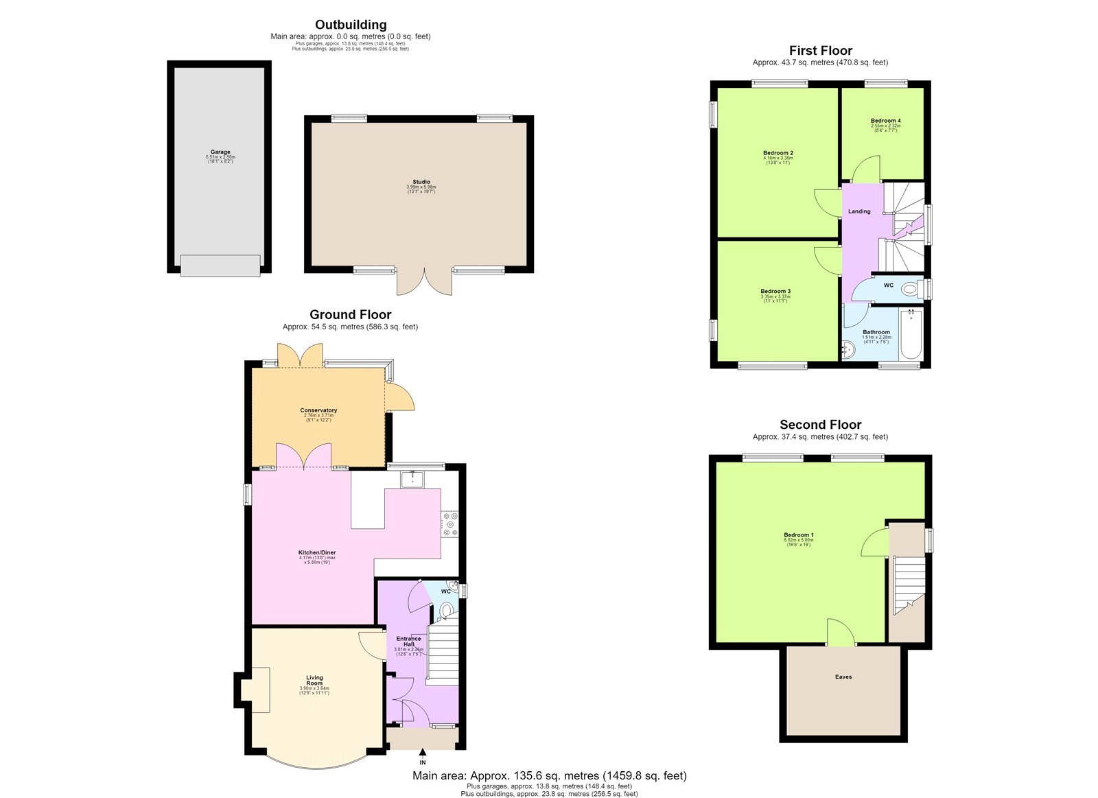 52, Vicarage Lane, Hertfordshire floorplan