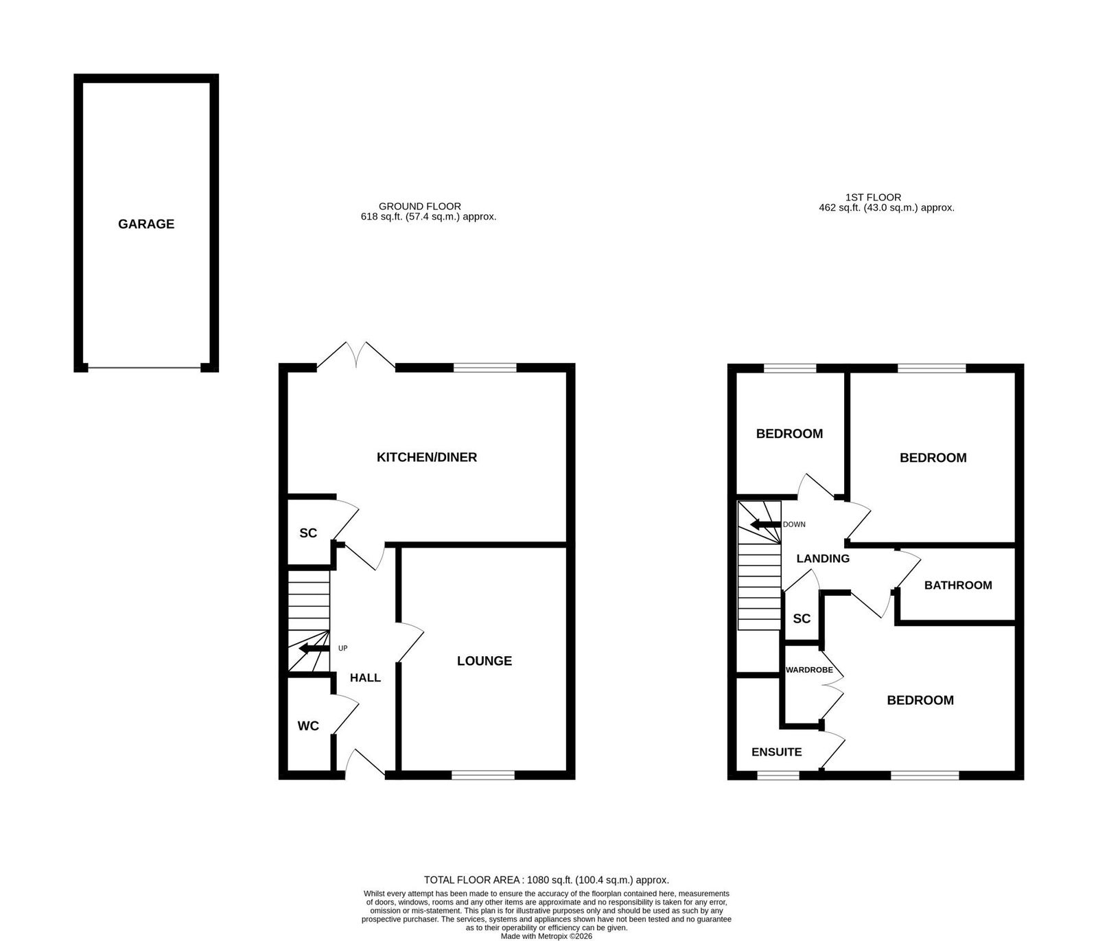 SG19 2FT,2 Norman Orchard, Potton floorplan