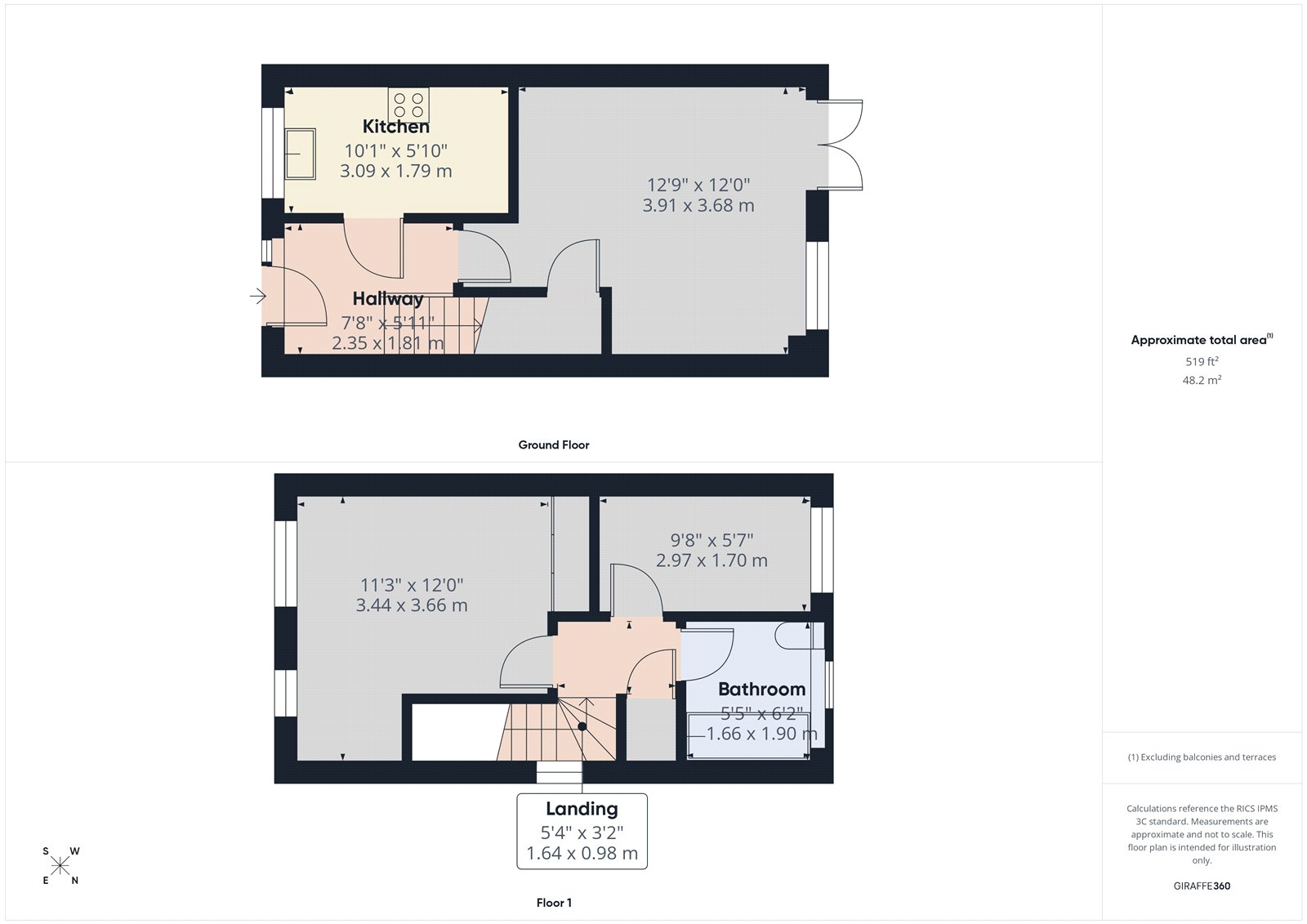 44, Monmouth Close, Suffolk floorplan