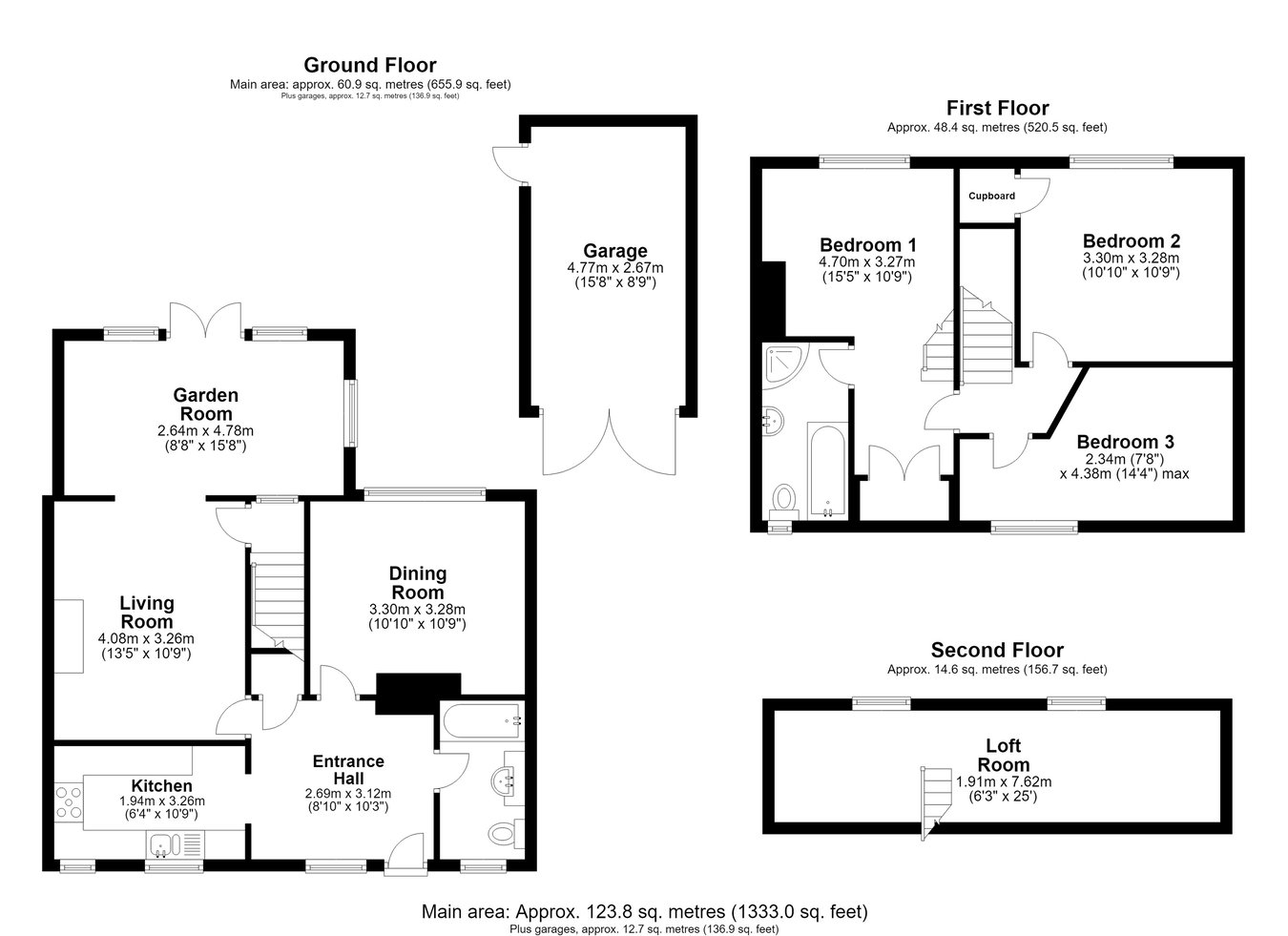 Rowe Cottage, Hillpath, Letchworth Garden City floorplan