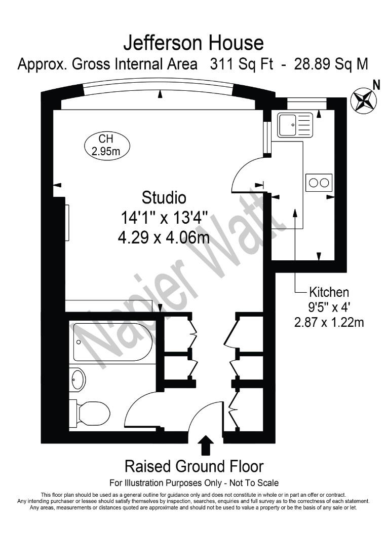 Flat 7, Jefferson House, 11 Basil Street, London floorplan
