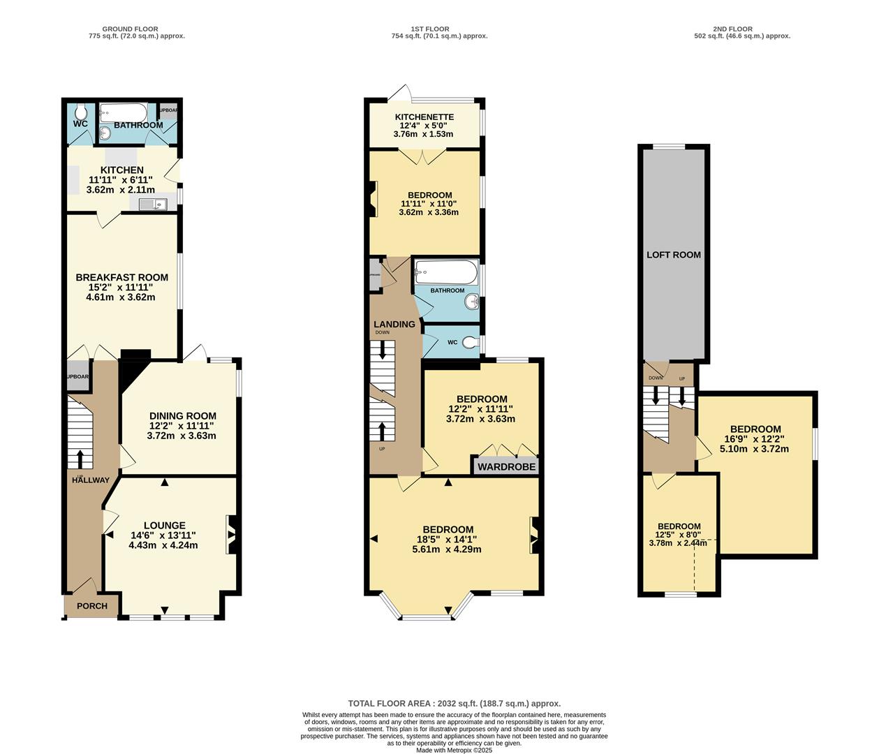 23, Blenheim Road, St. Albans floorplan