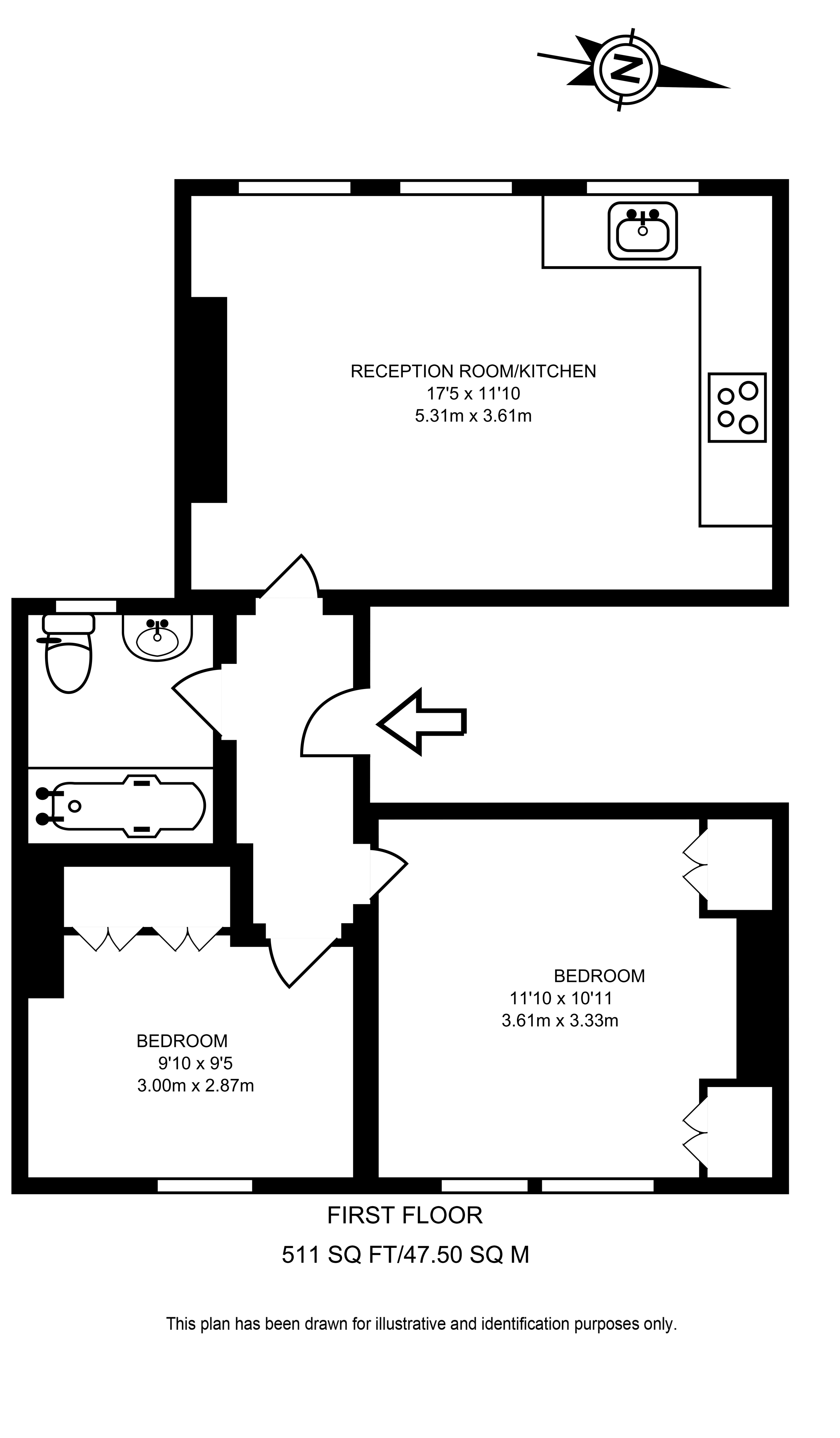 2 bed flat to rent in Merton Road, South Wimbledon, London SW19