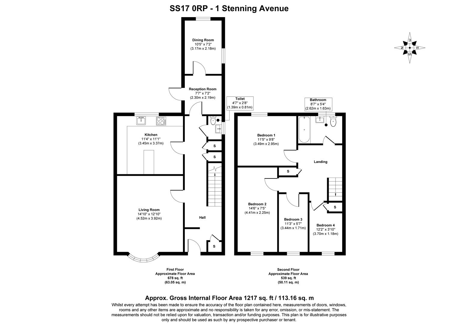1, Stenning Avenue, Stanford-Le-Hope floorplan