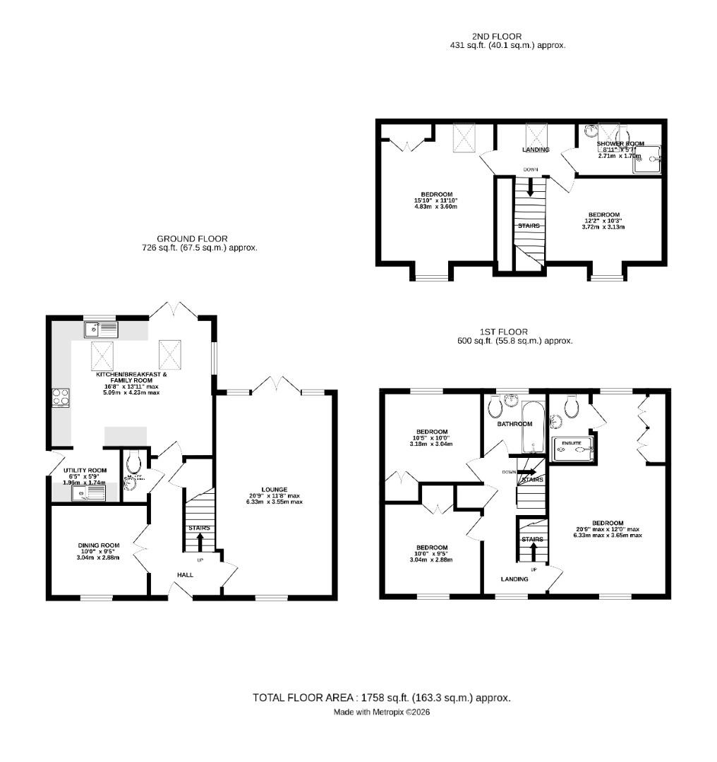 4, Hubberd Road, Dunmow floorplan