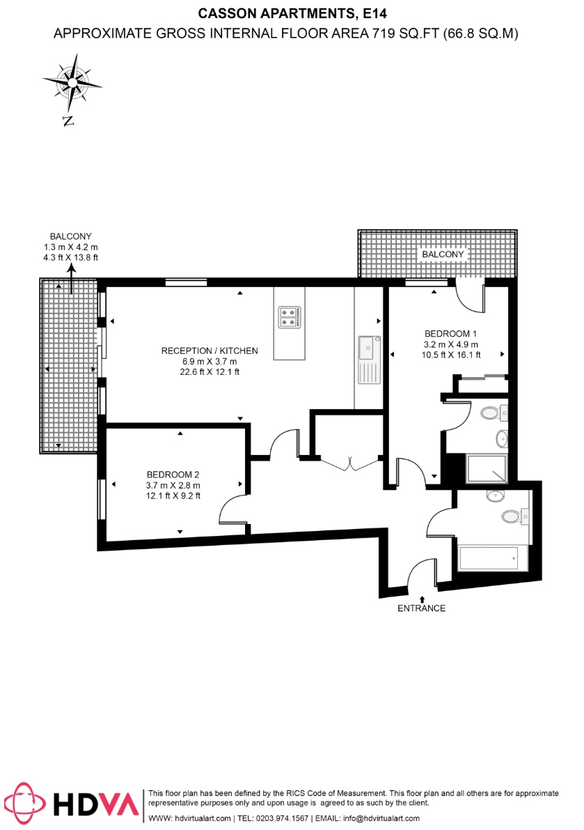 Upper North Street, London floorplan