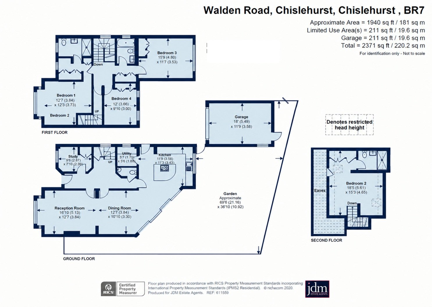 2, Walden Road, Chislehurst floorplan