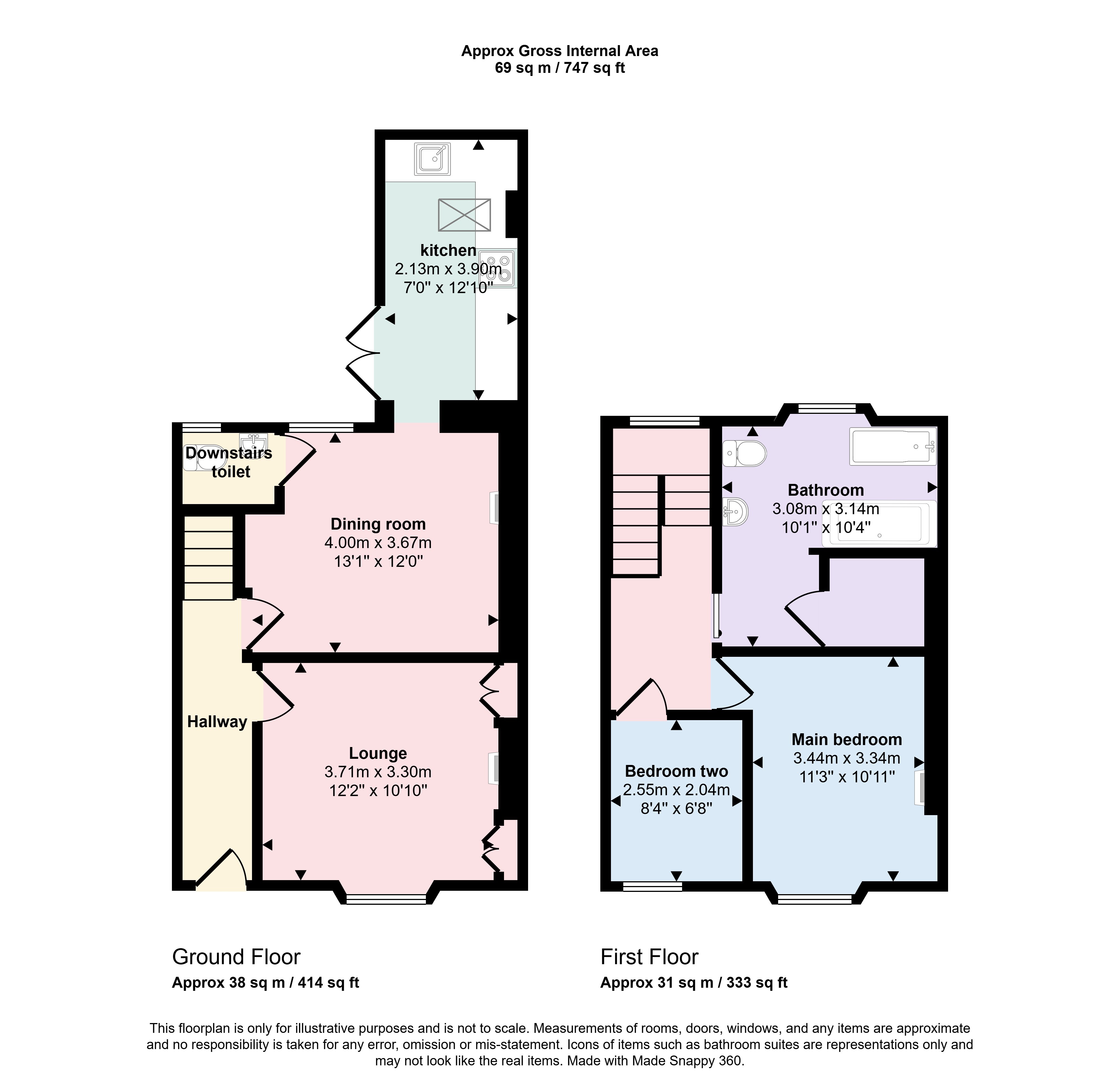 Dowr Cottage, 2, Leslie Terrace, Lostwithiel floorplan