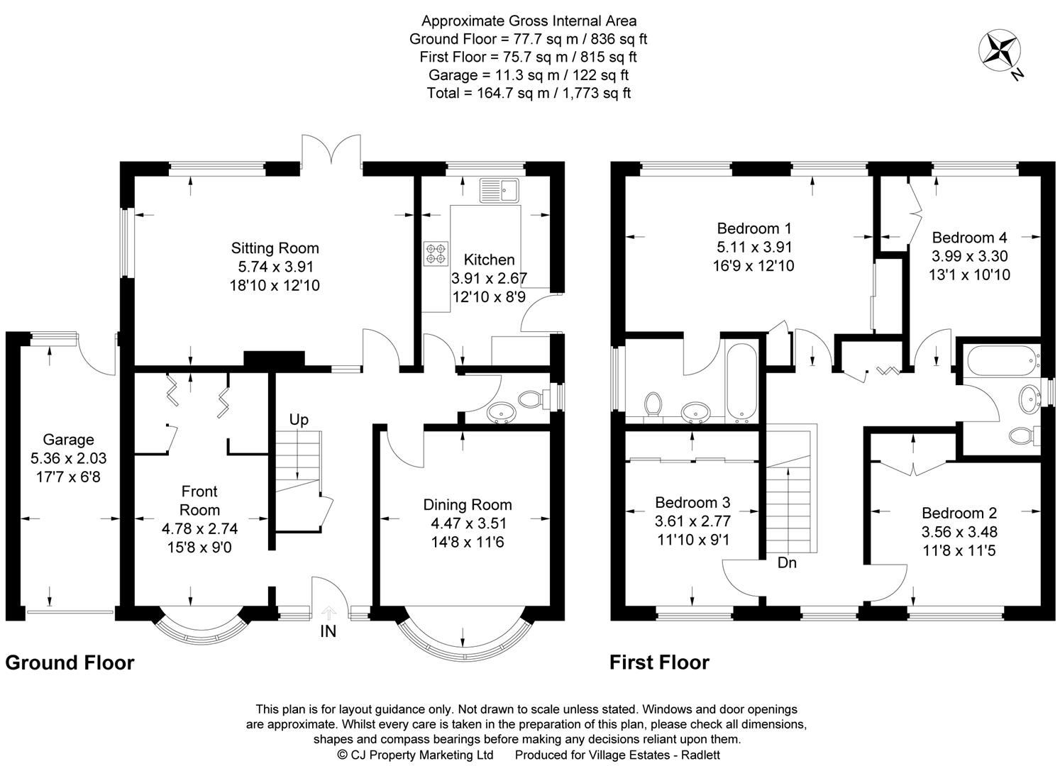 4 Bedrooms Detached house for sale in Gills Hill Lane, Radlett WD7