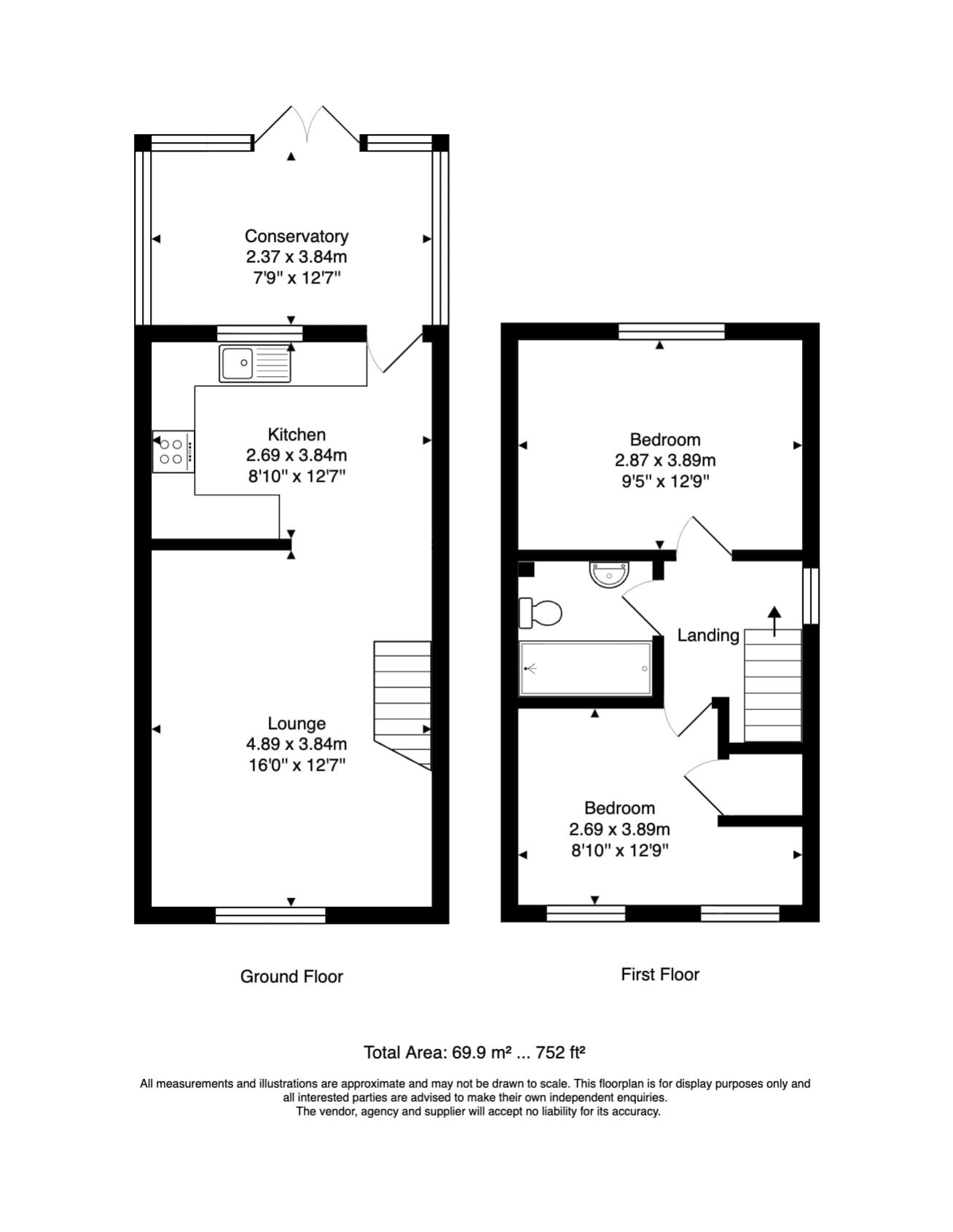 16, Newham Close, Leicester floorplan
