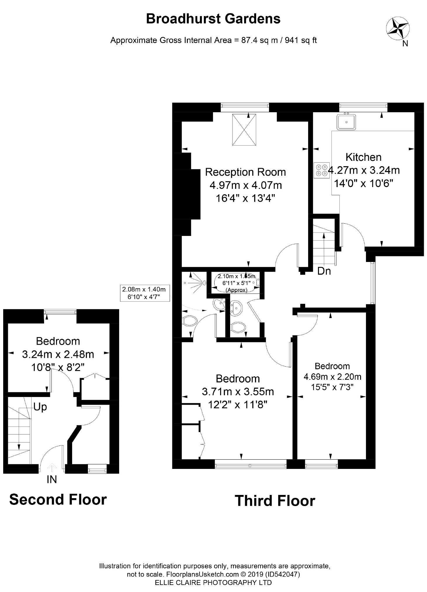 3 Bedrooms Flat to rent in Broadhurst Gardens, South Hampstead, London NW6