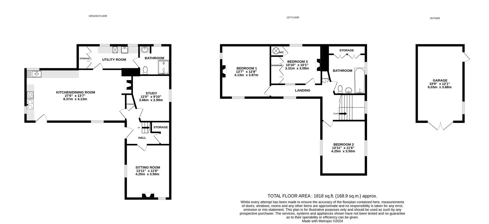 Hill House, Bromyard floorplan