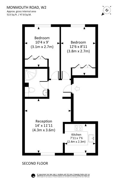 2 Bedrooms Flat to rent in Monmouth Place, Notting Hill W2