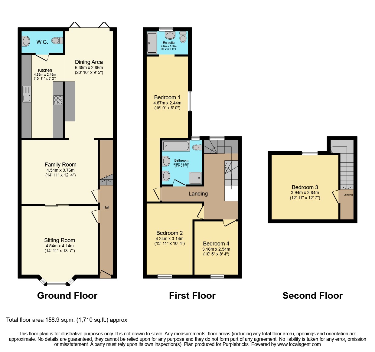 59, Willingham Road, Market Rasen floorplan